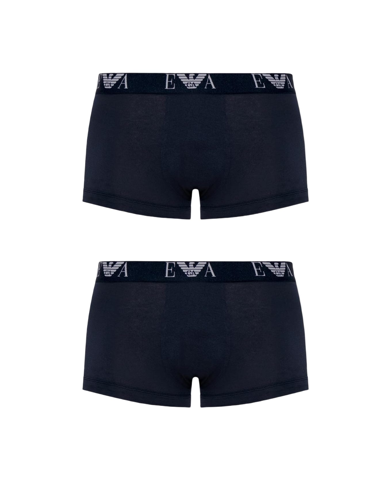 Emporio Armani Branded Boxers Two-pack - Blue