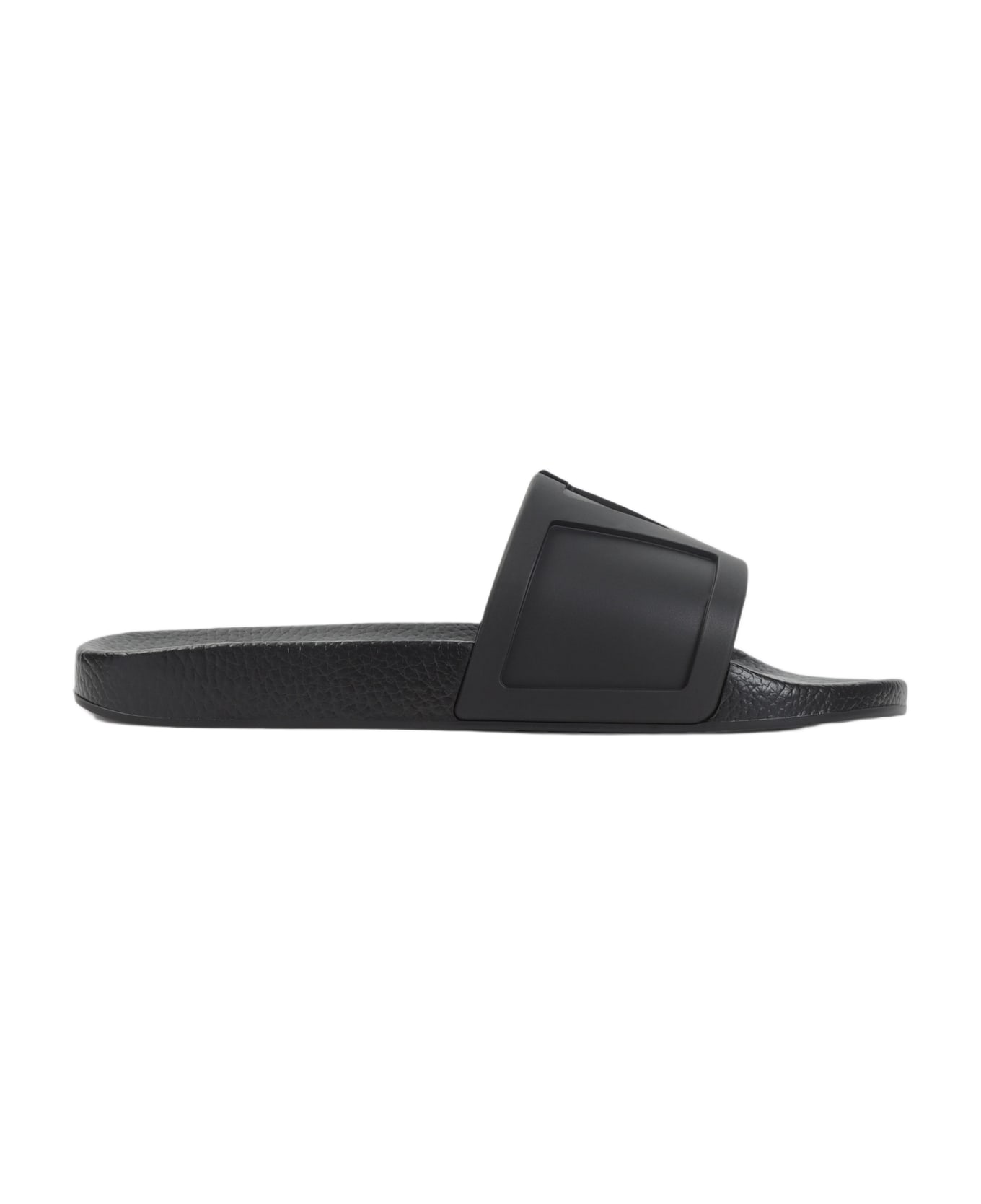Valentino Garavani Pool Slide Coolside Slippers - No Nero