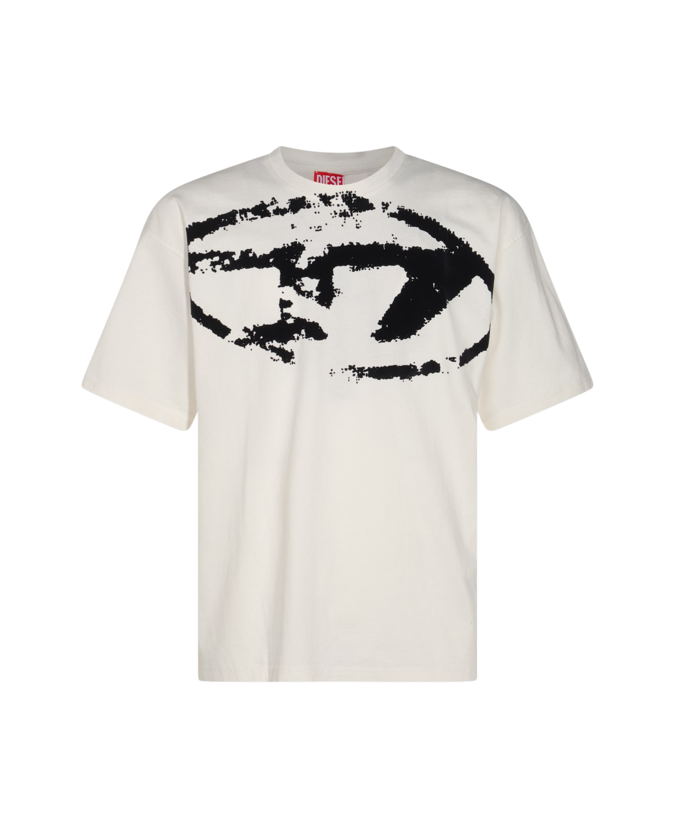 Diesel White Cotton T-shirt - White