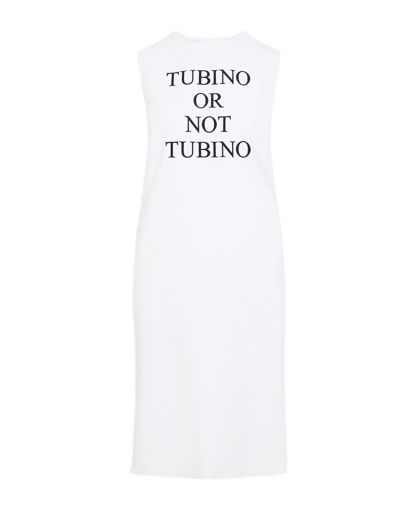 Moschino Viscose Midi Dress - Fantasia Bianco