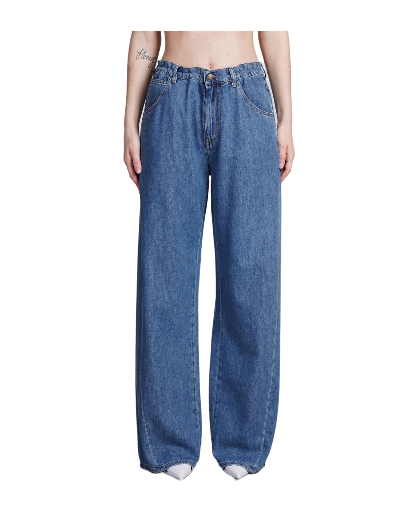 DARKPARK Iris Jeans In Blue Cotton - blue デニム