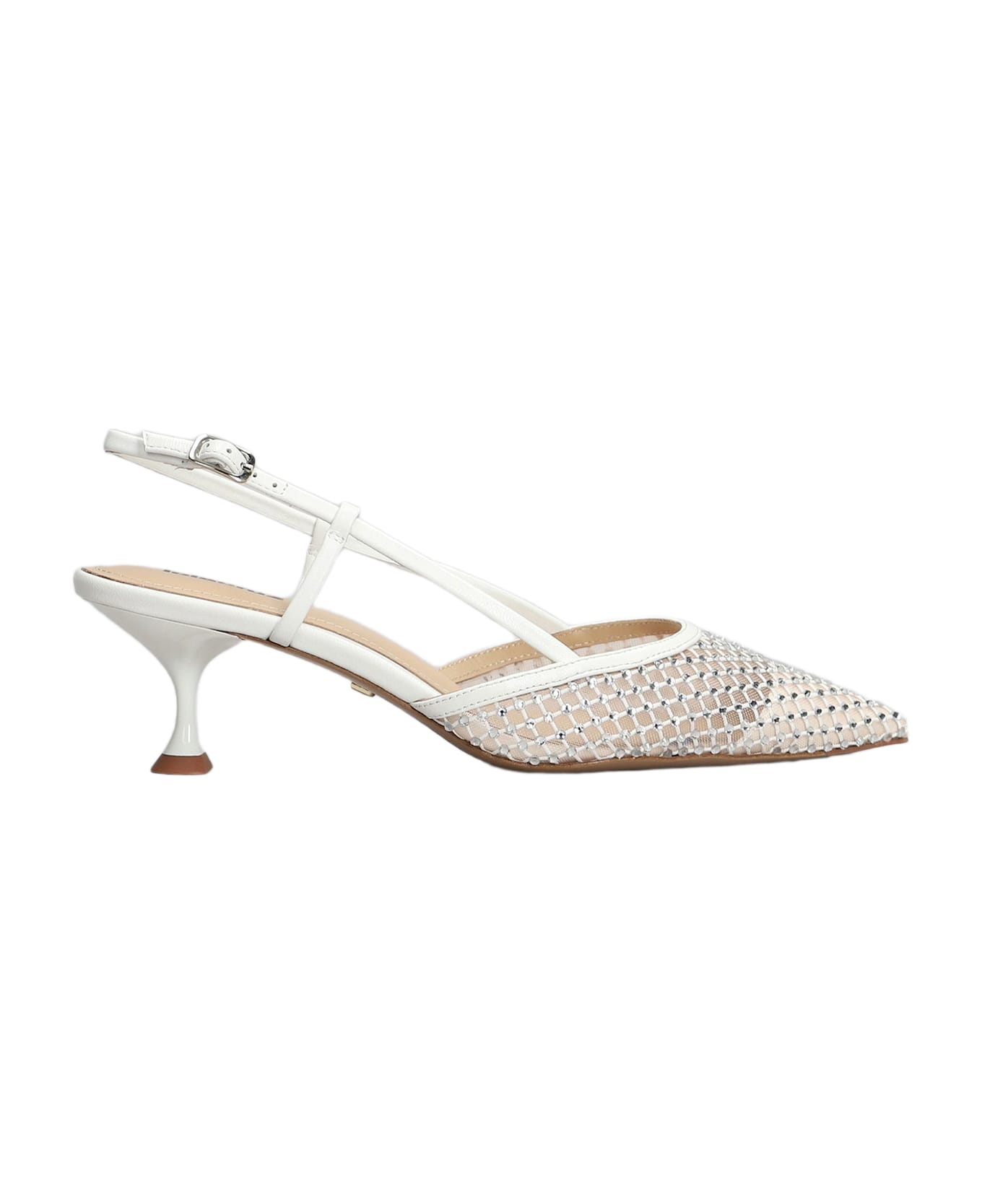 Lola Cruz Carmen Pump 55 Pumps In White Leather - white