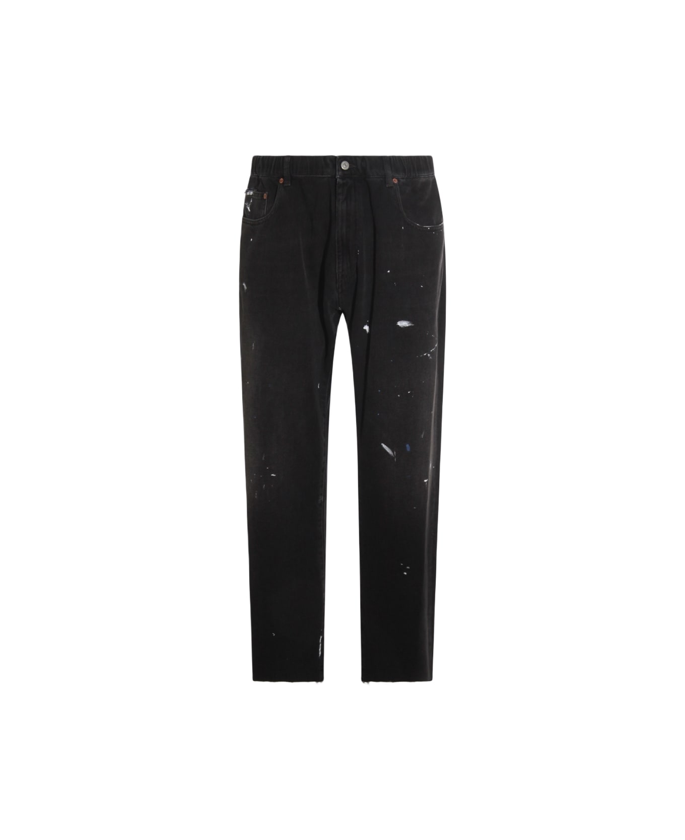 MM6 Maison Margiela Black Cotton Jeans - Black