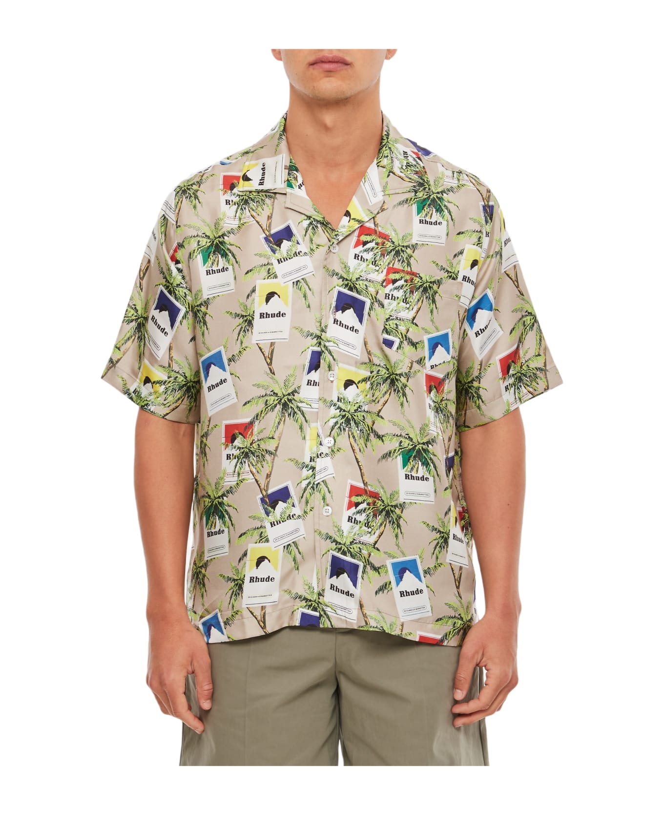 Rhude Cigarette Print Button Up - MultiColour