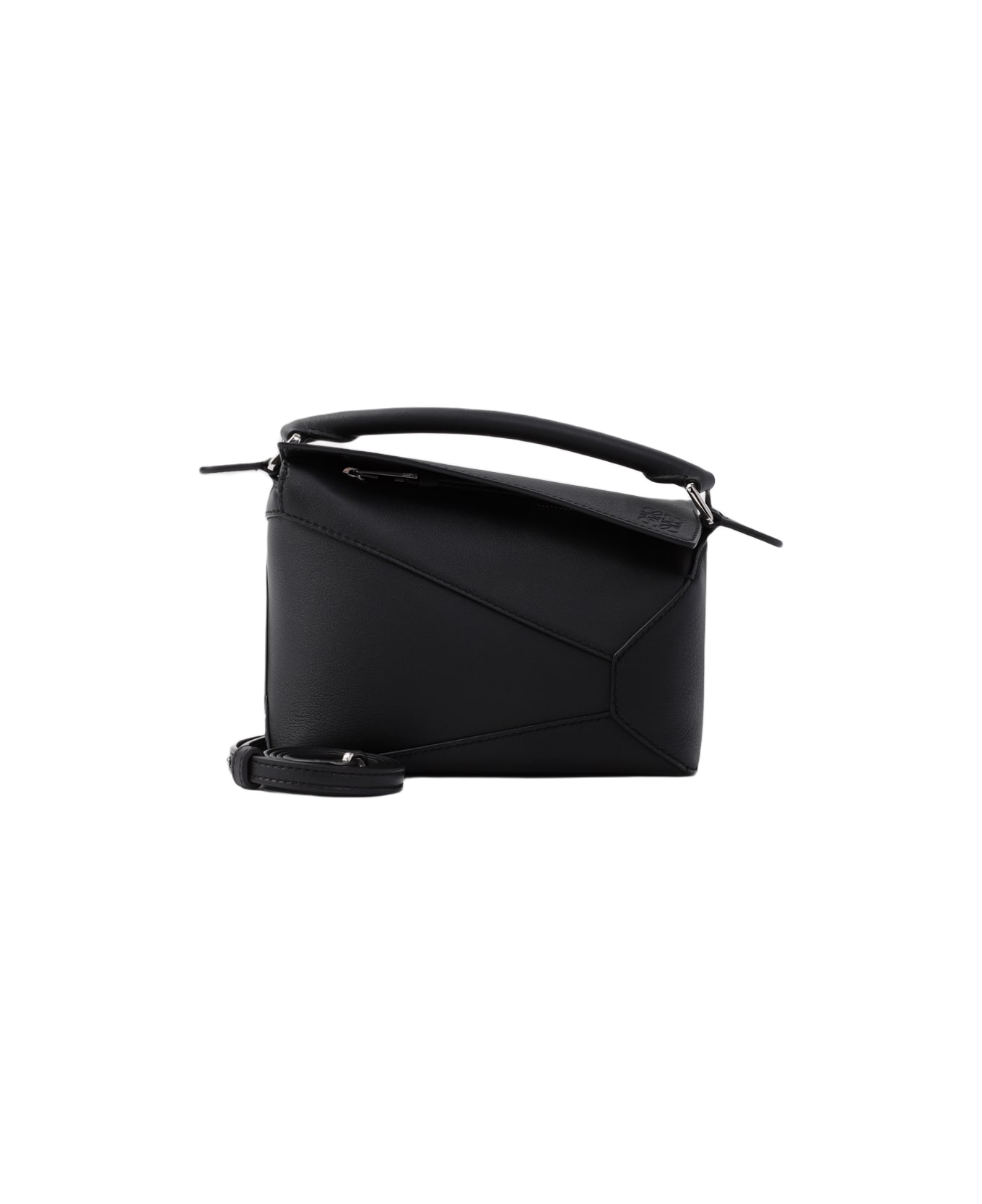 Loewe Puzzle Edge Leather Mini Bag - Black