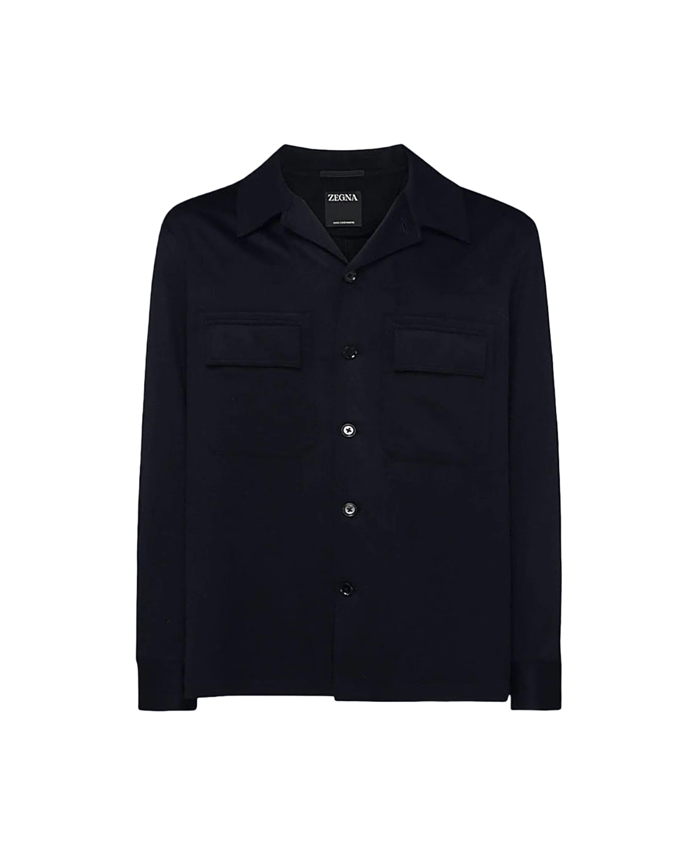 Zegna Dark Blue Wool Casual Jacket - Blue