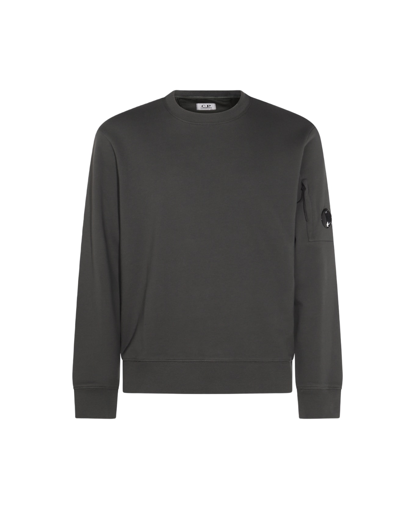 C.P. Company Dark Grey Cotton Sweatshirt - CHARCOAL