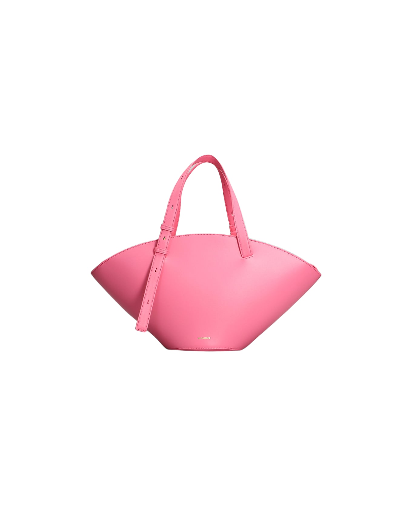Jil Sander Sombrero Tote In Fuxia Leather - fuxia