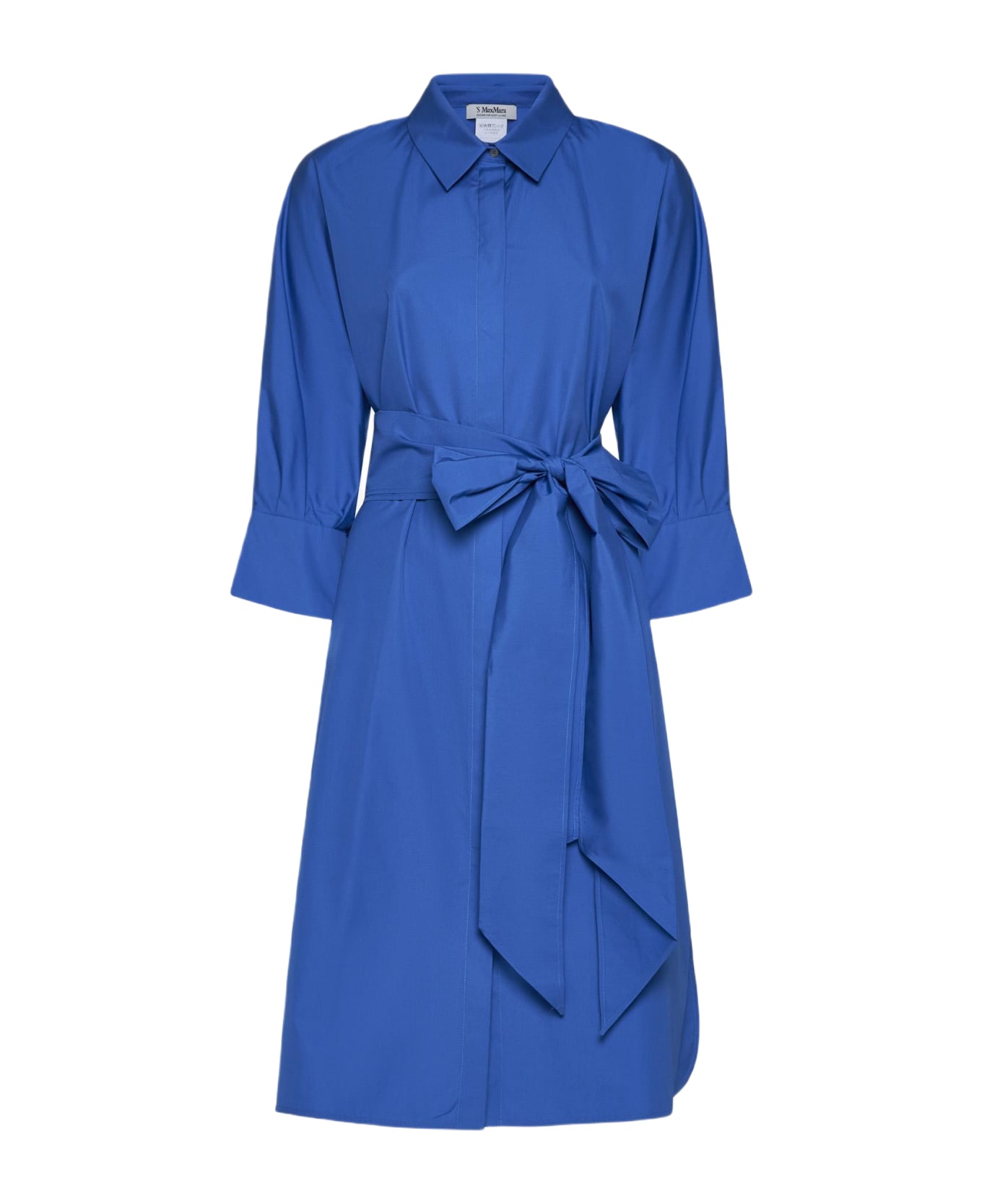 'S Max Mara Tabata Cotton Shirt Dress - Blue ワンピース＆ドレス
