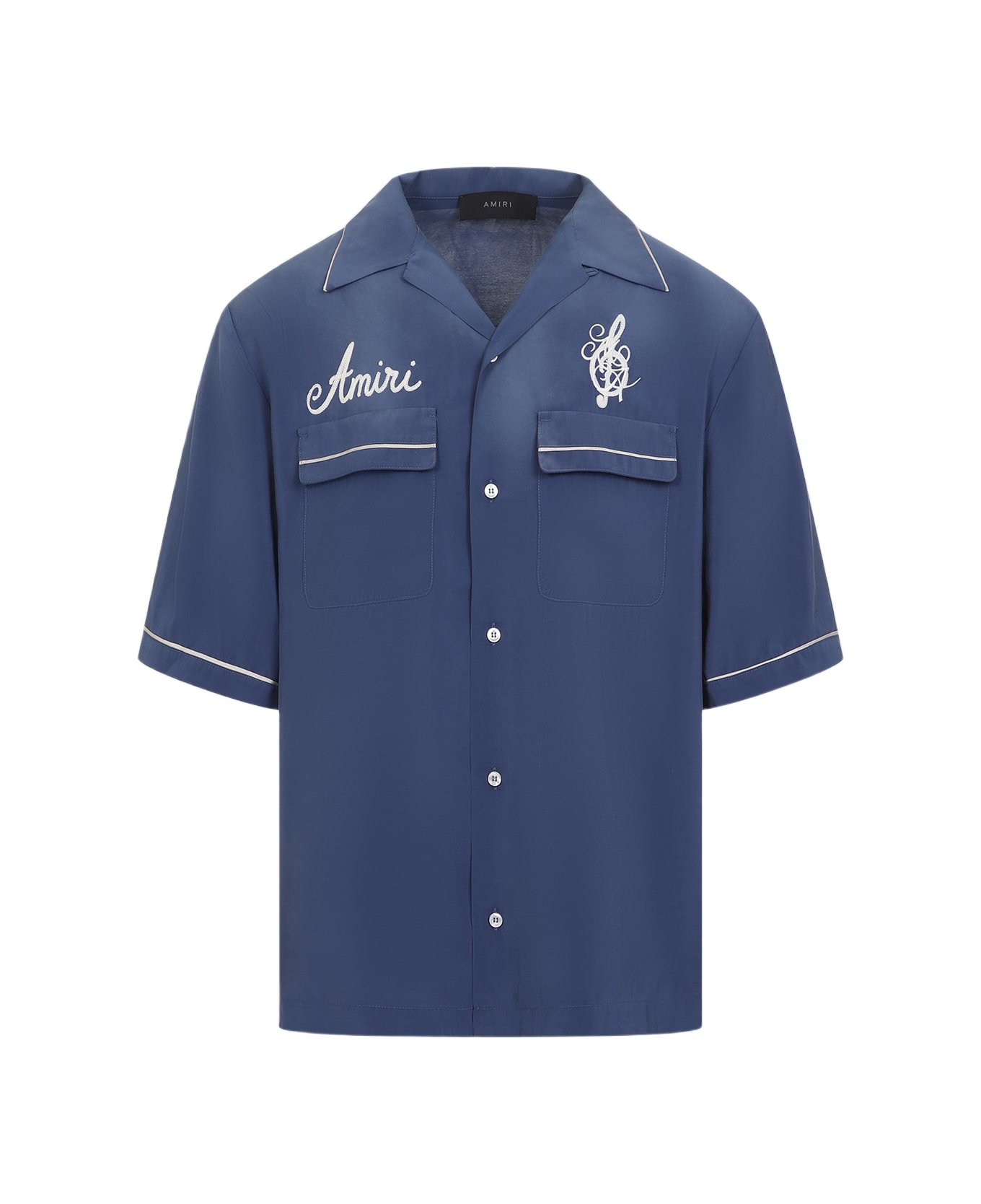 AMIRI Saturday Night Camp Shirt - BLUE