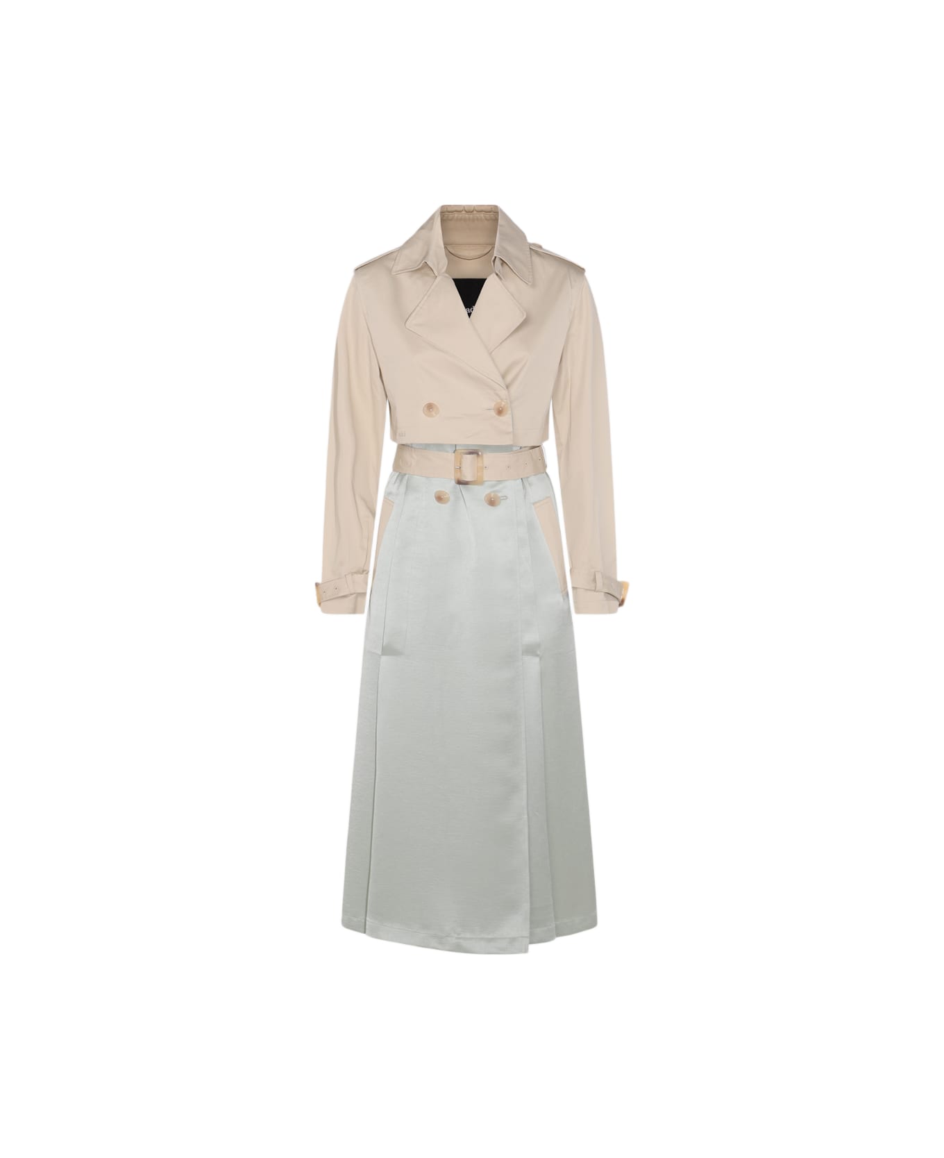 Add Beige And White Trench Coat - HAY