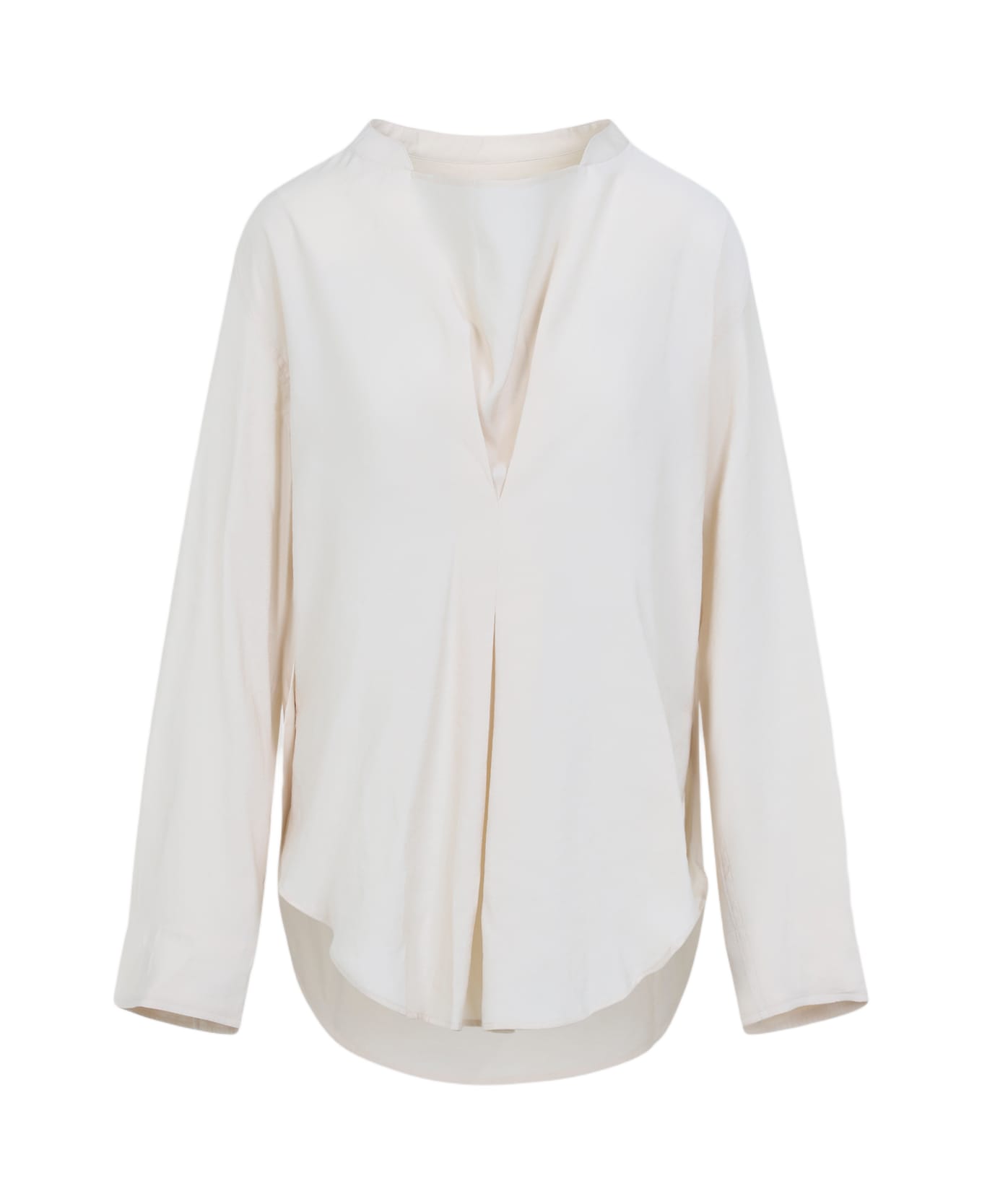 Studio Nicholson Pampa Draped Neck Top - Plaster