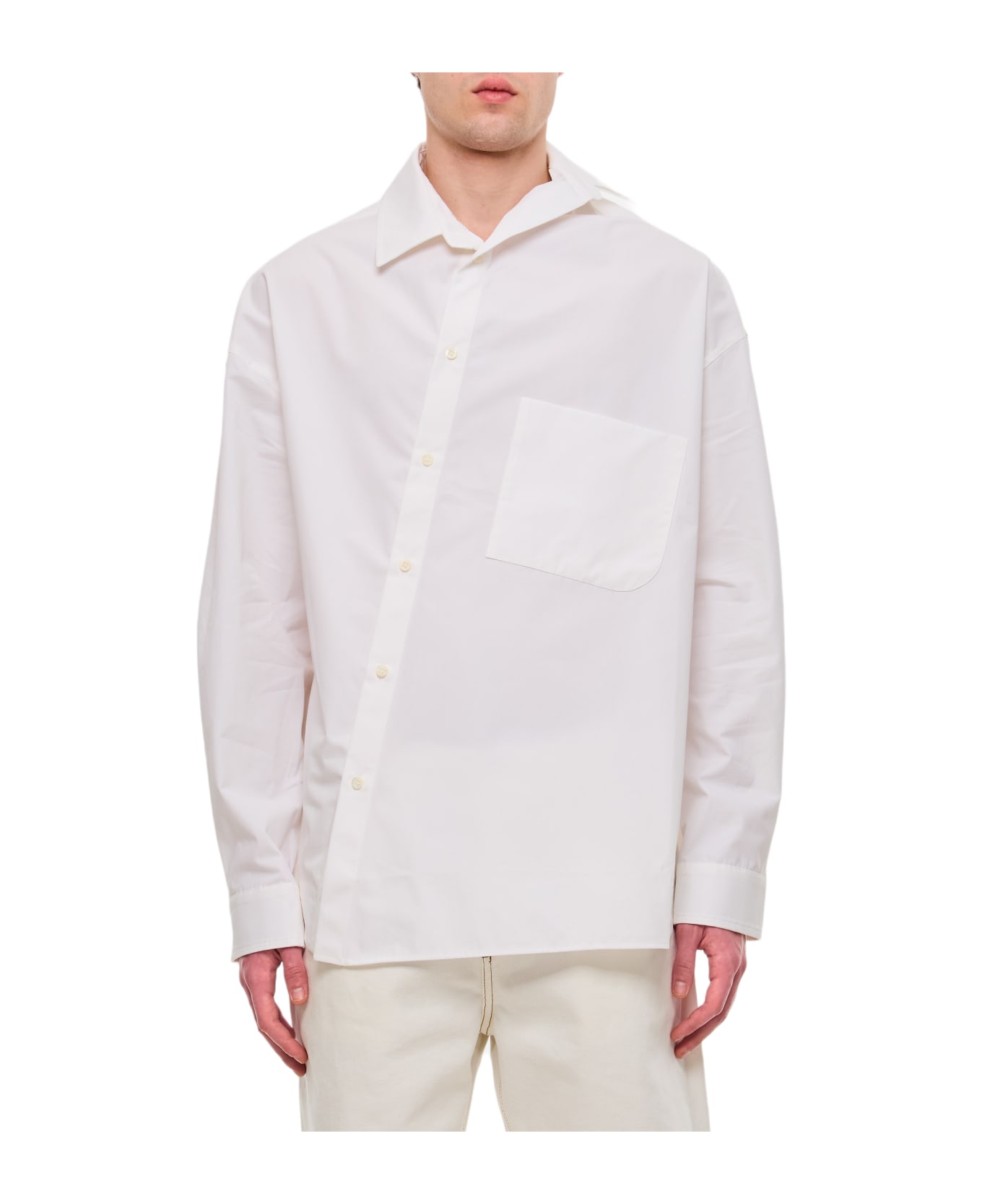 Jacquemus Cuadro Cotton Shirt - White