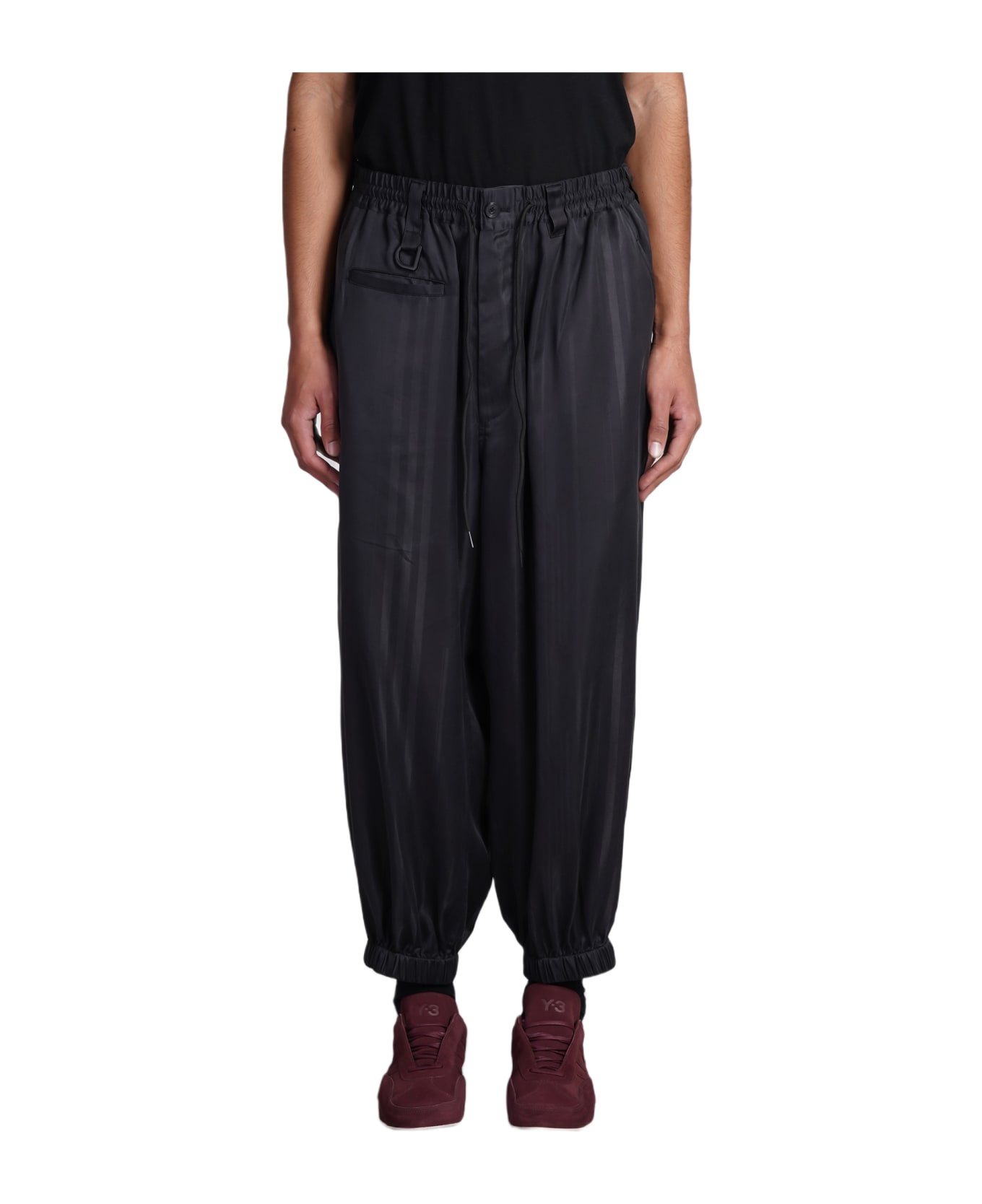 Y-3 Pants In Black Polyamide - black