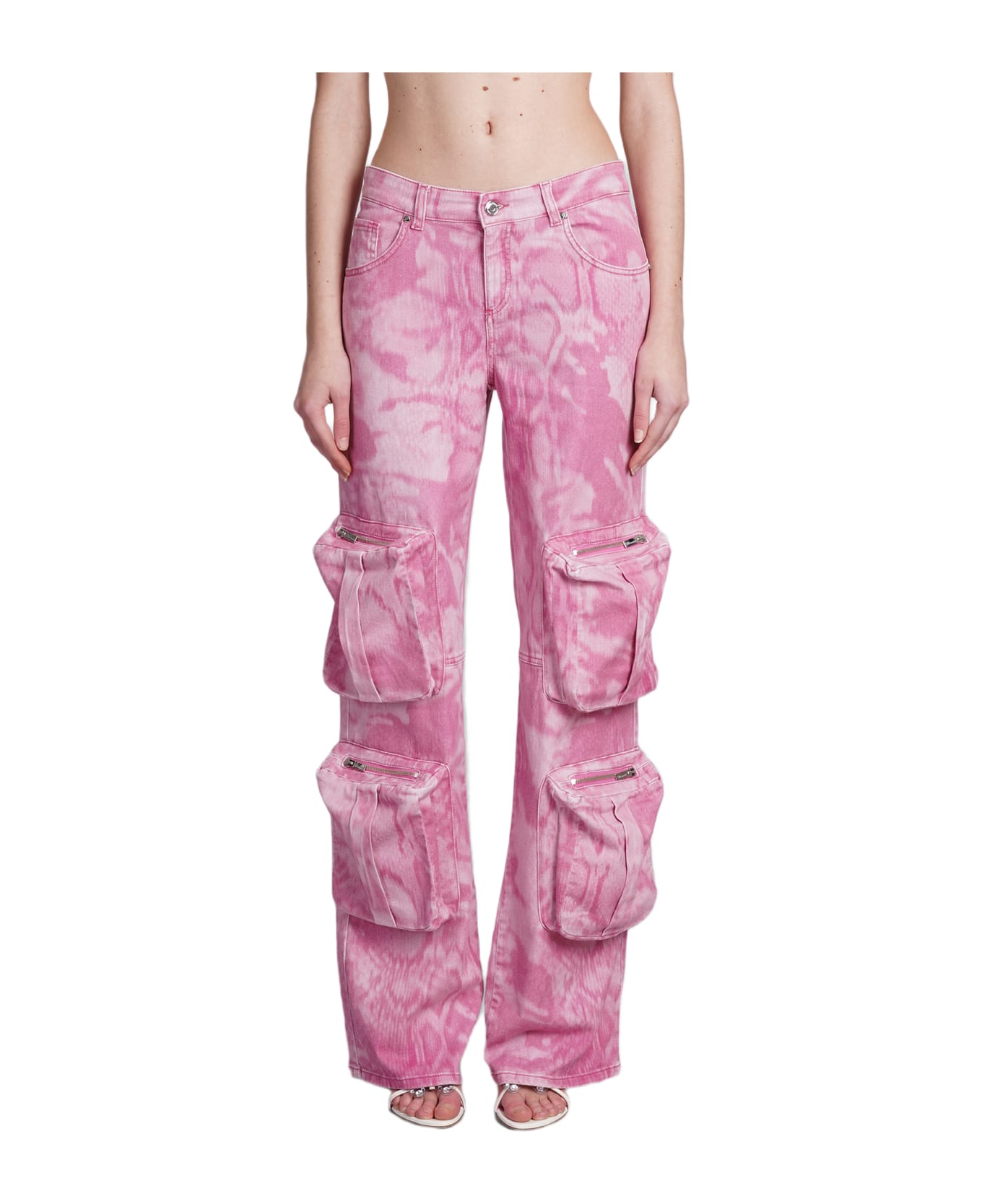 Blumarine Pants In Rose-pink Cotton
