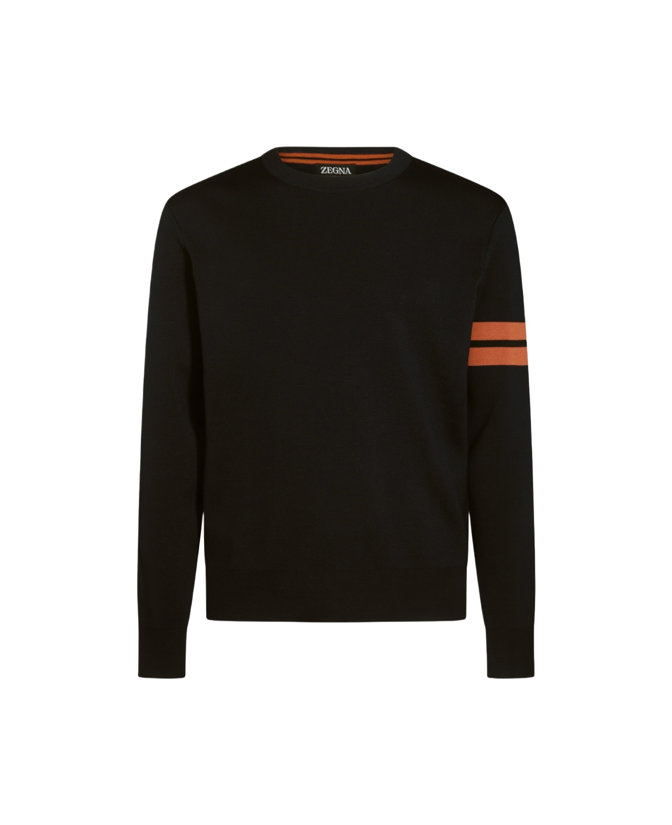 Zegna Black Wool Knitwear - Black