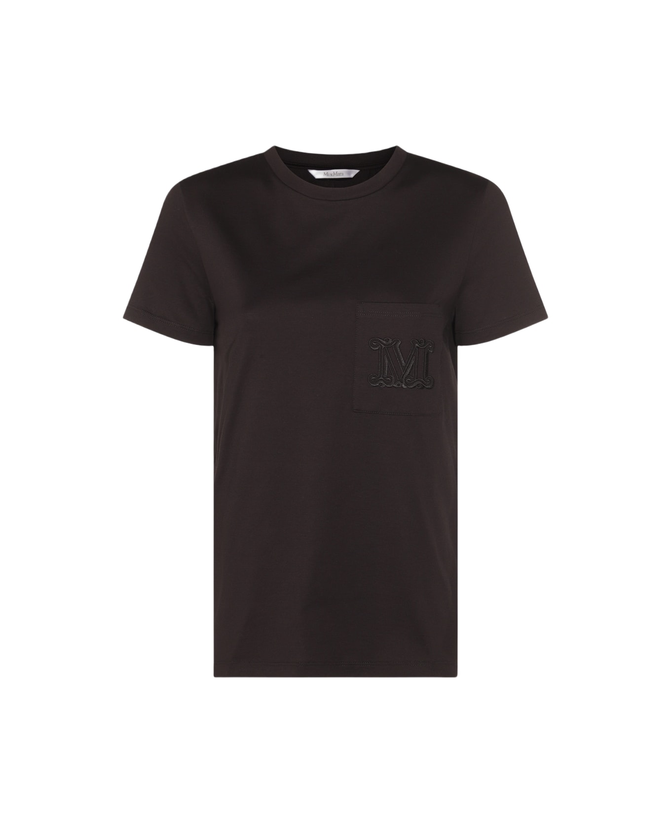 Max Mara Black Cotton T-shirt - Black