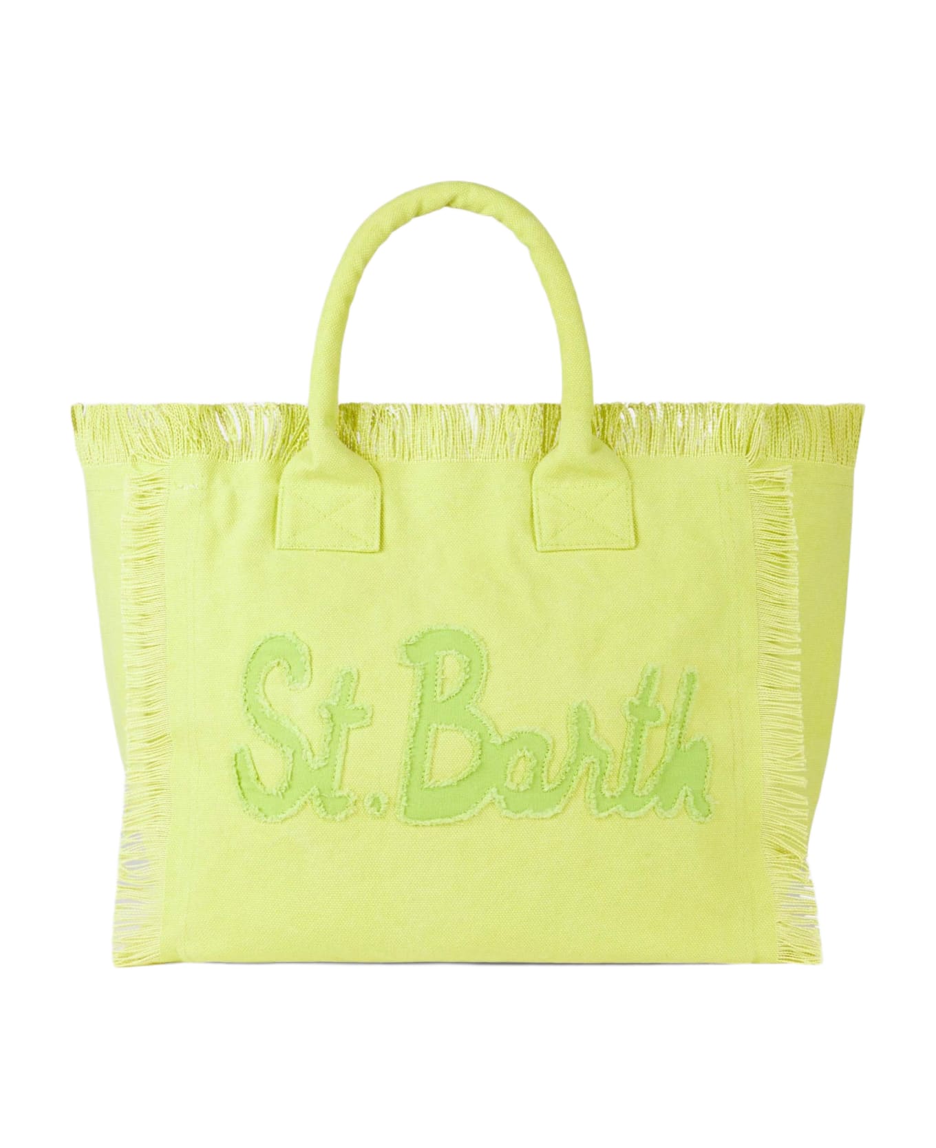 MC2 Saint Barth Vanity Light Green Canvas Shoulder Bag - GREEN