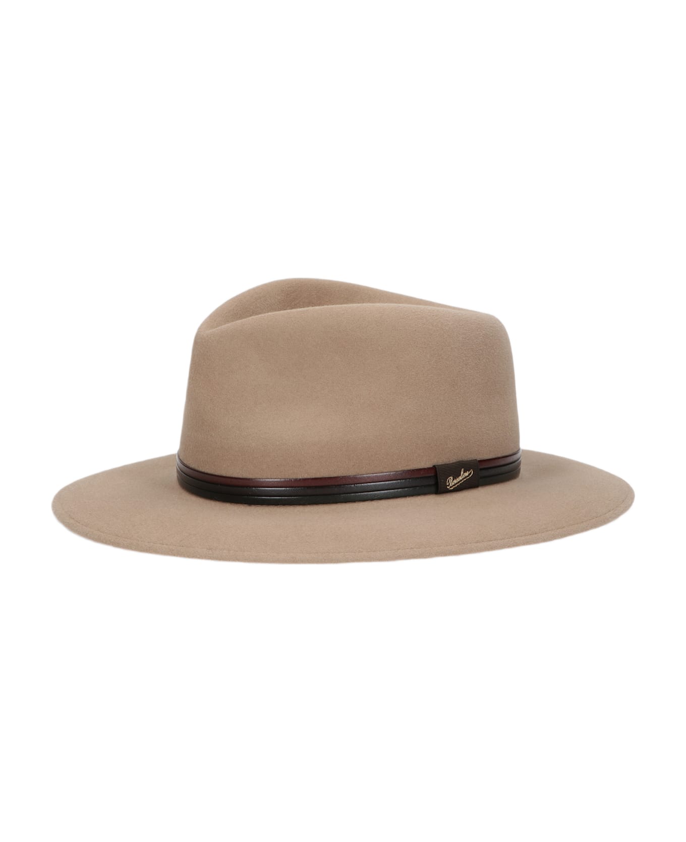 Borsalino Country Lambs Leather Hatband - SAND, TRICOLOR LEATHER HATBAND