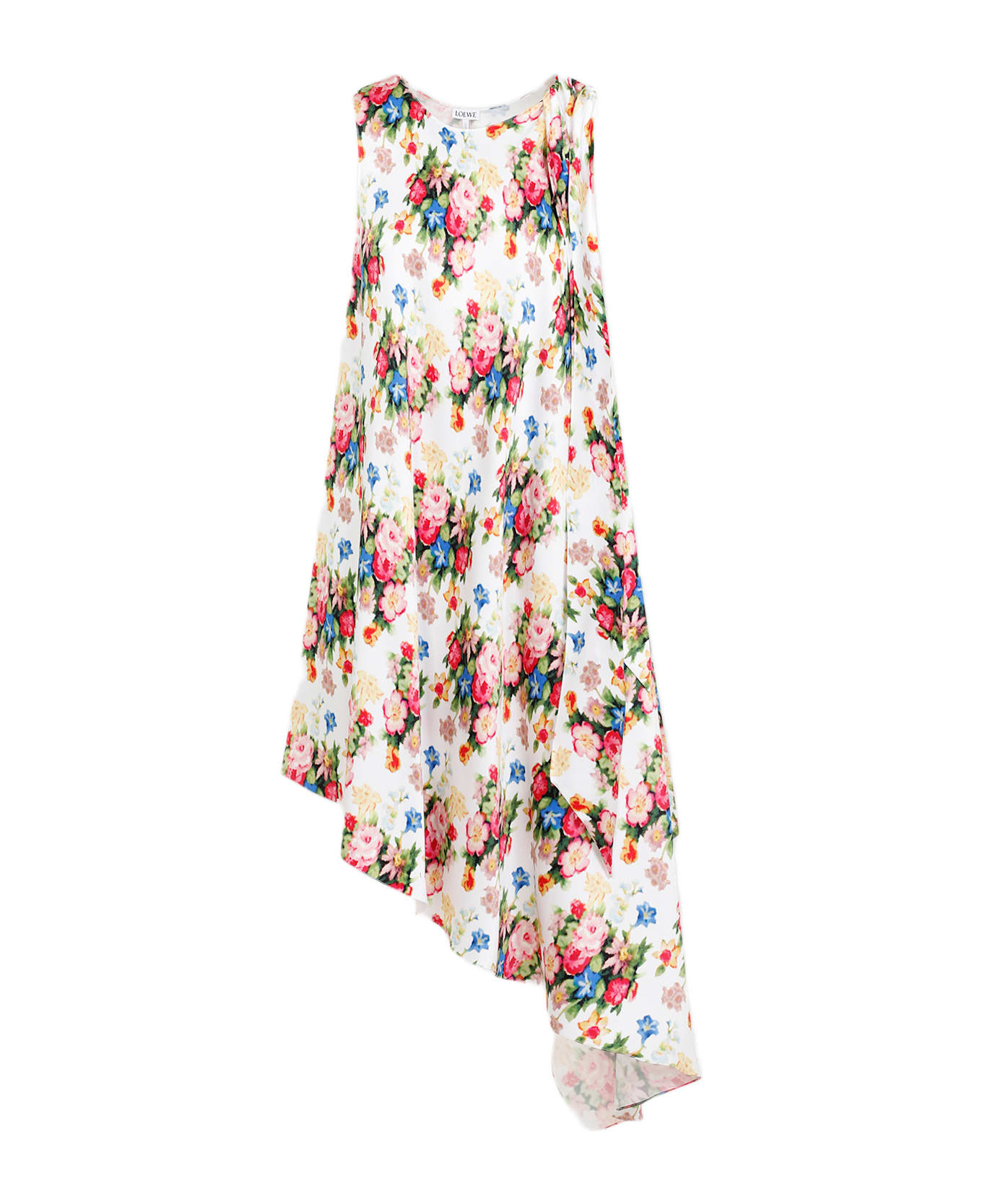 Loewe Asymmetric Dress - Multicolor Soft Pink