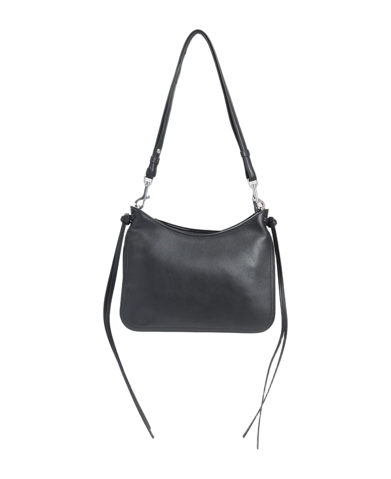 Phoebe Philo Gig Small Shoulder Bag - Bks Black Silver