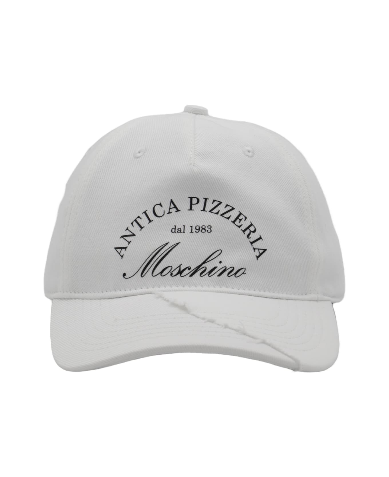 Moschino White Cotton Hat - White