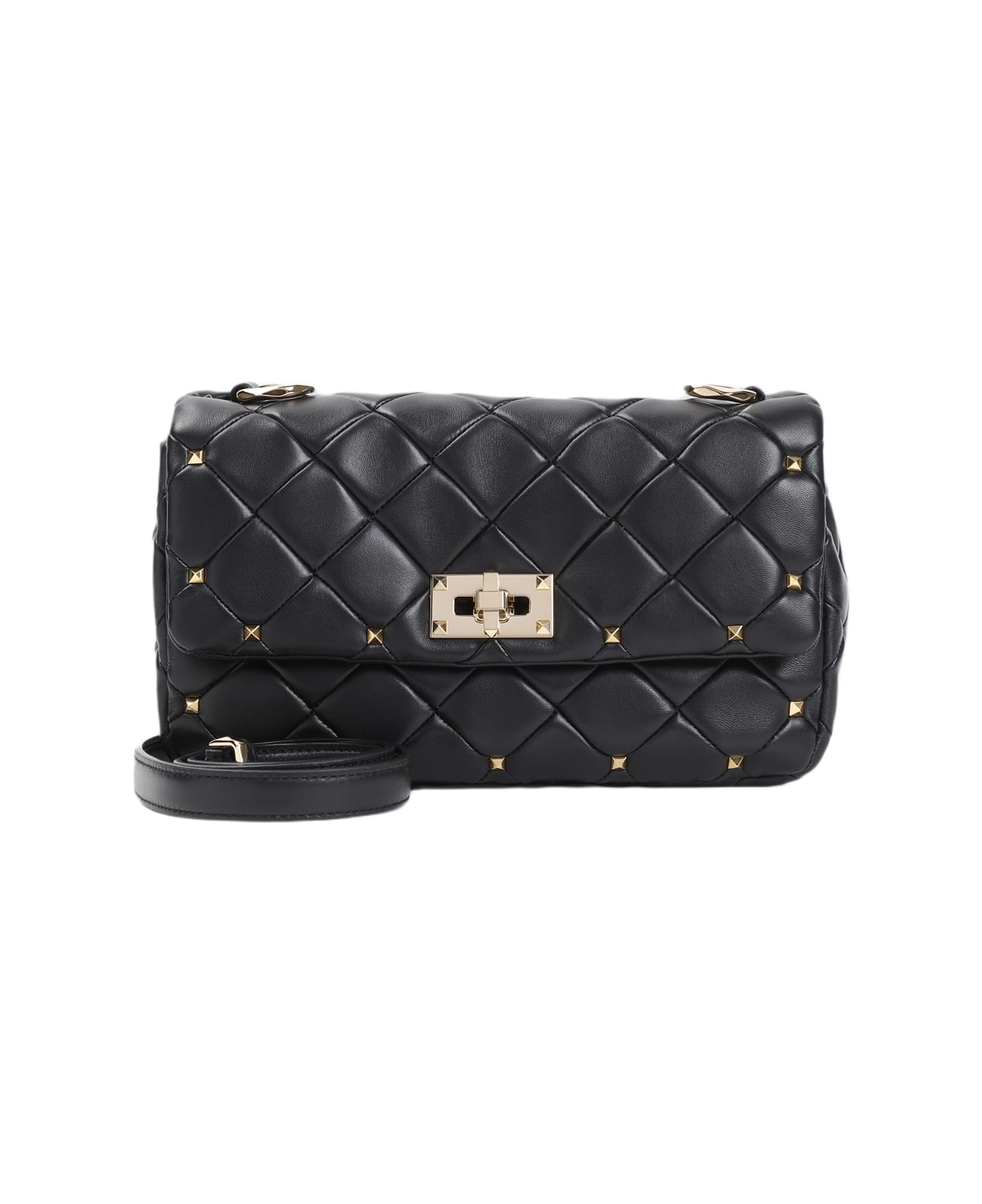 Valentino Garavani Small 'rockstud Spike' Shoulder Bag - No Nero