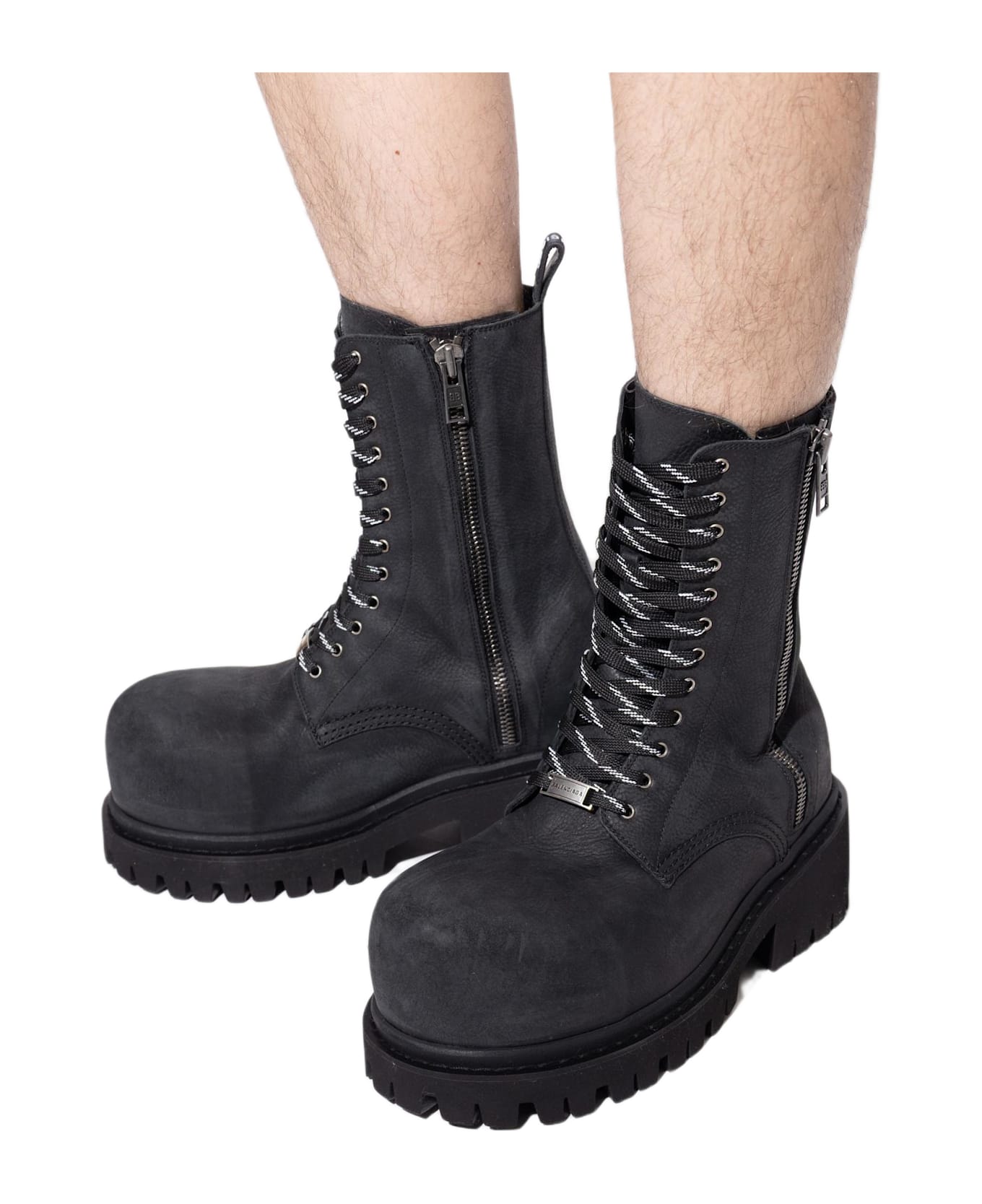 Balenciaga 'stomper' Hiking Boots - Black