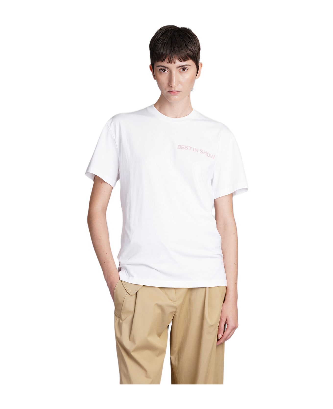J.W. Anderson T-shirt In White Cotton - white