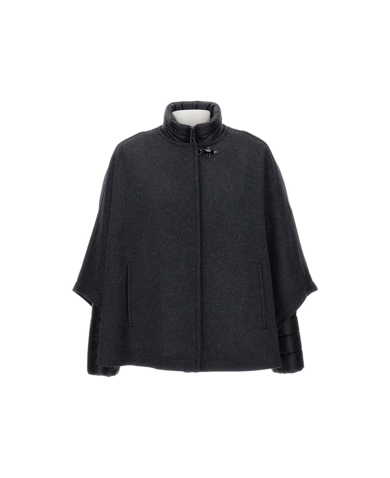 Fay Double Cape - GREY