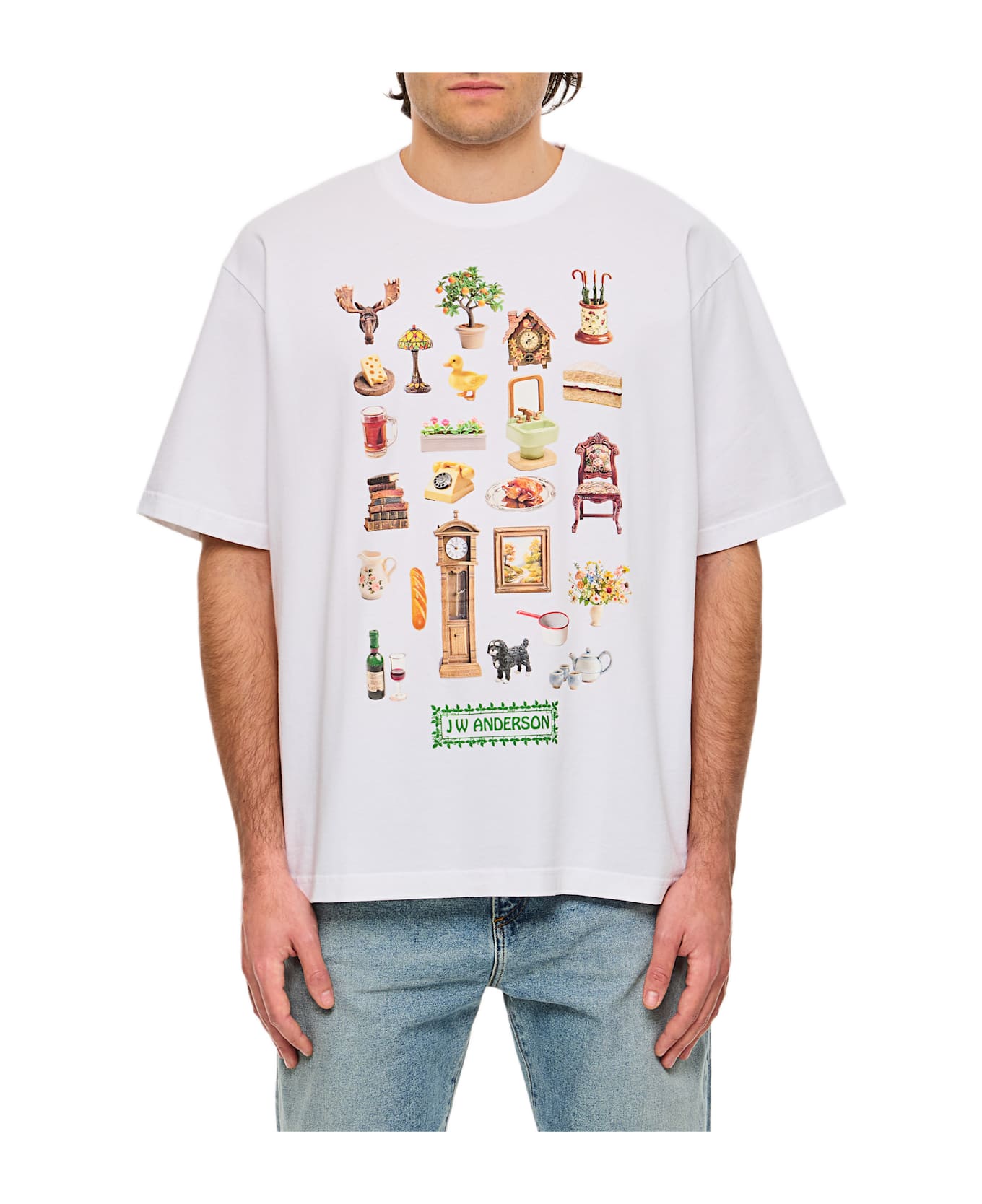 J.W. Anderson Diorama Printed T-shirt - White