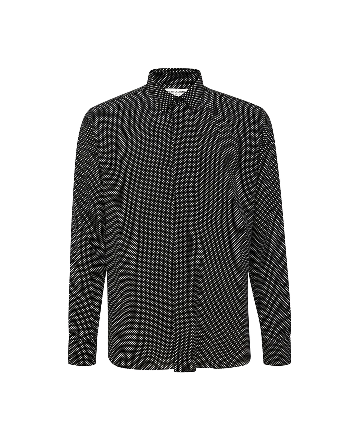 Saint Laurent Black Silk Shirt - Black