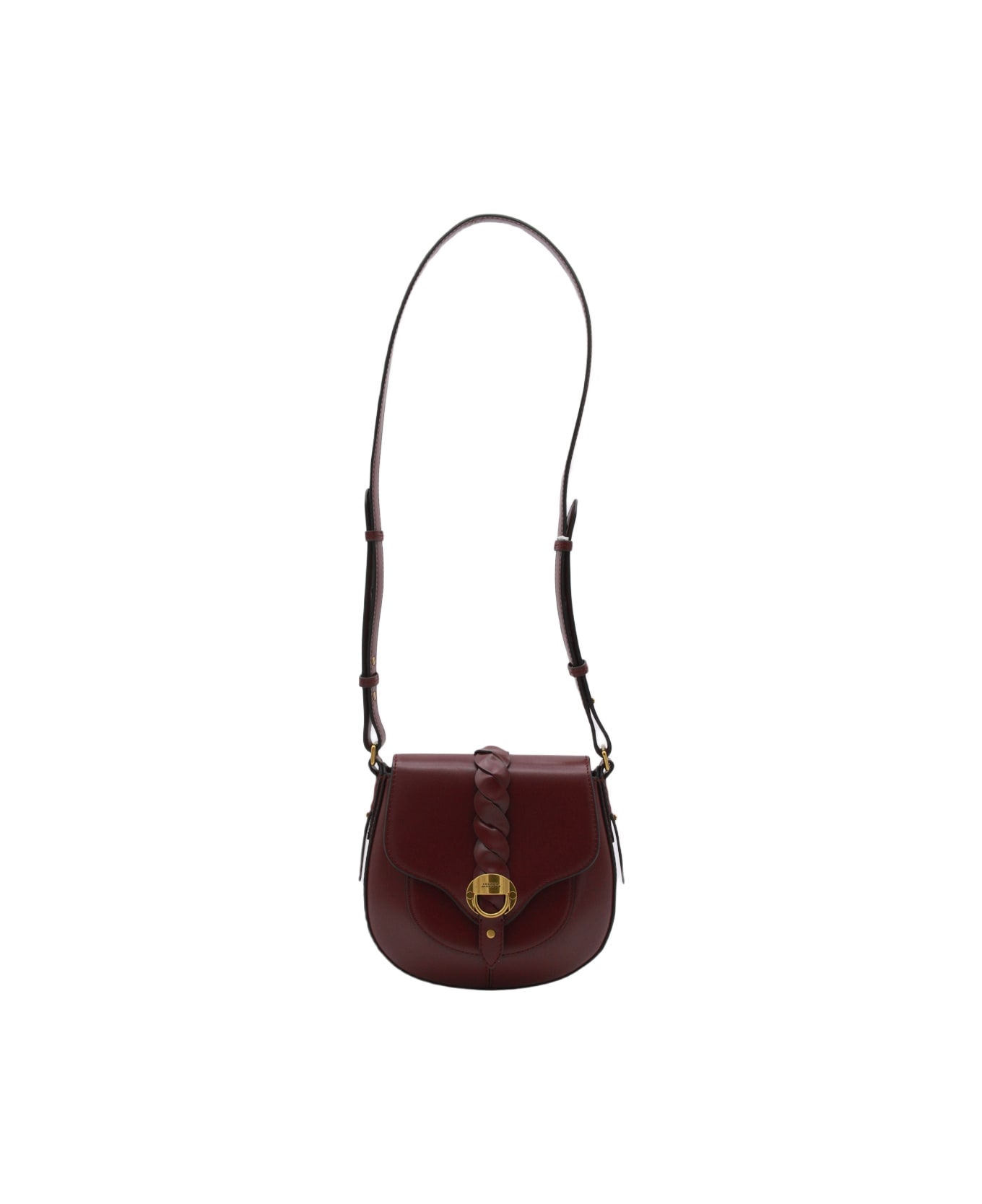 Isabel Marant Dark Red Leather Shoulder Bag - Purple