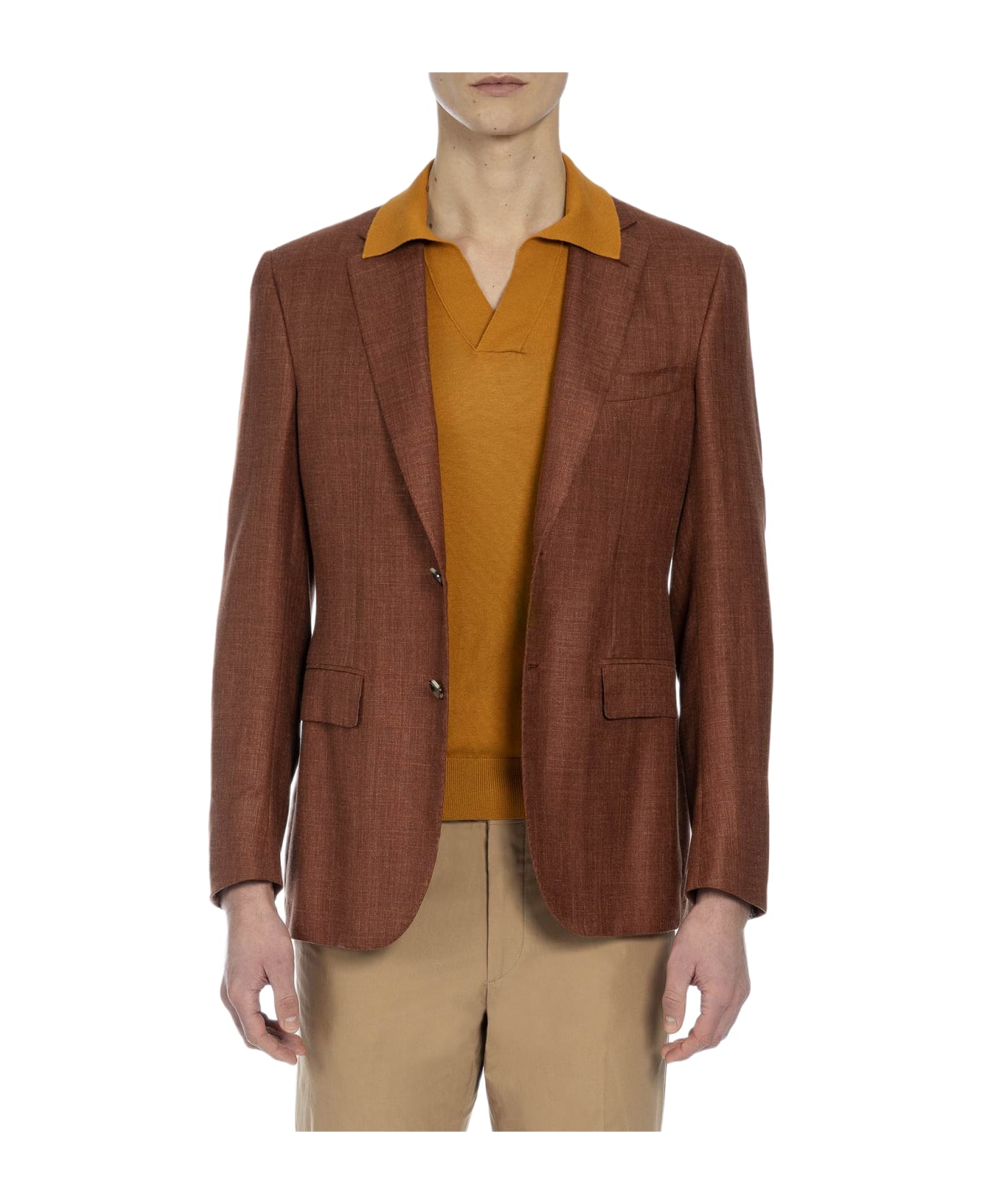 Larusmiani Patrick Tailored Jacket Jacket - Brown ブレザー