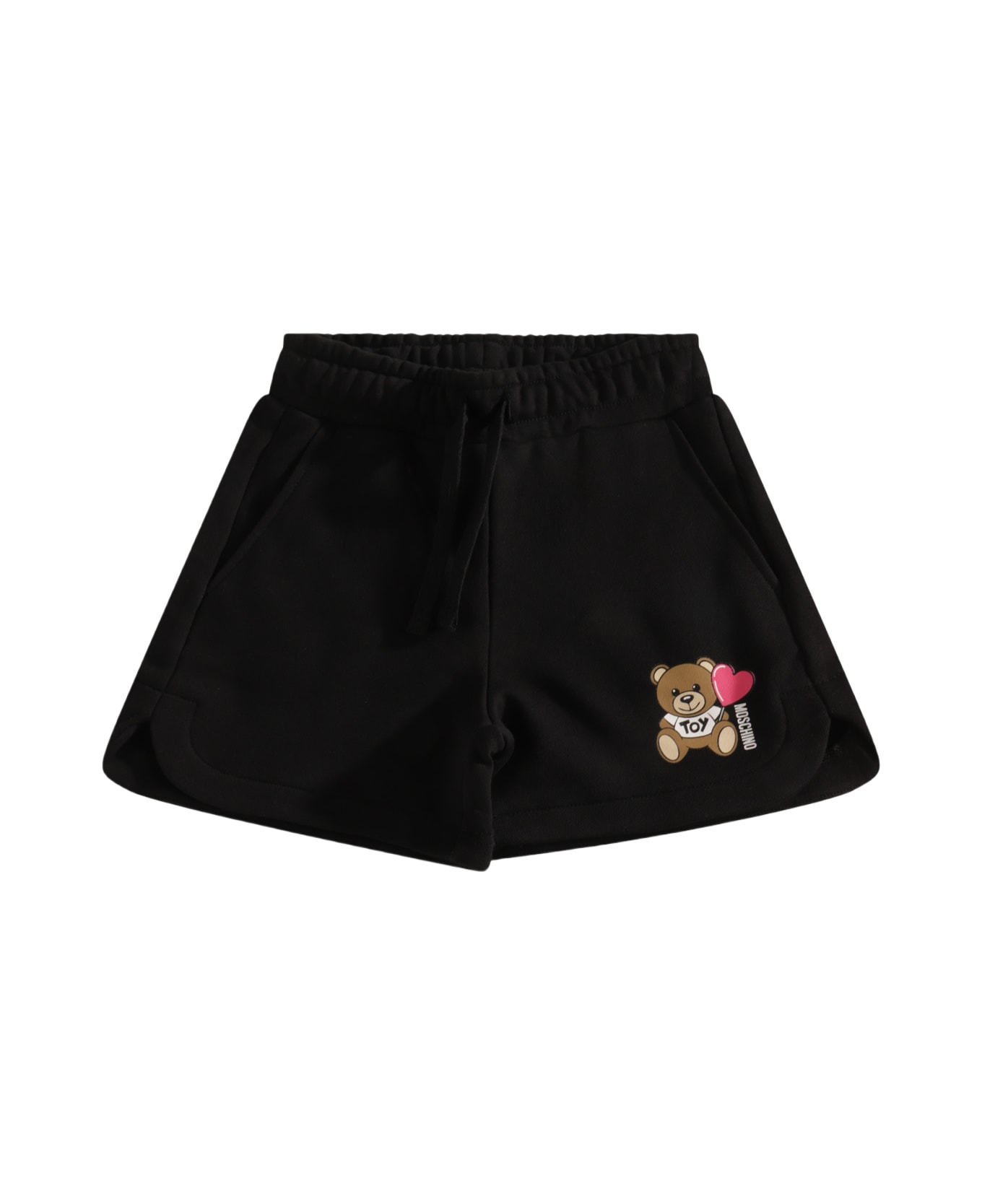 Moschino Black Cotton Shorts - NERO/BLACK