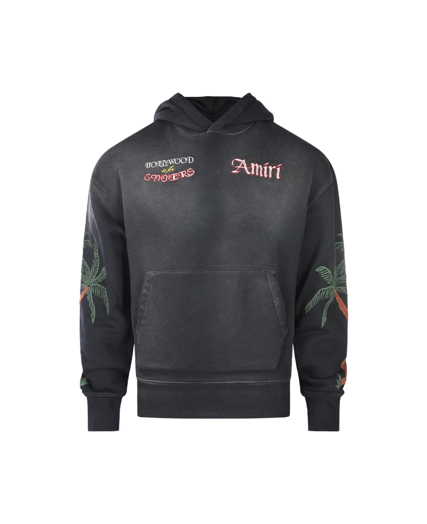 AMIRI Black Cotton Sweatshirt - BLACK