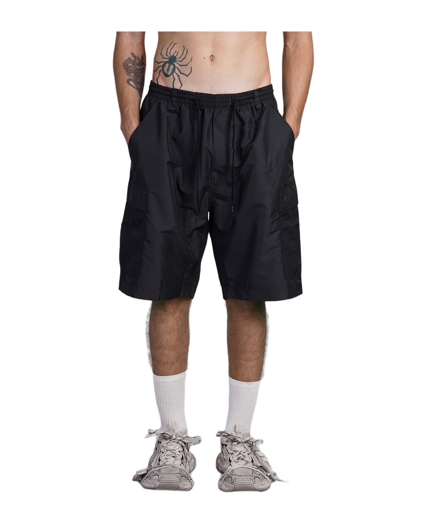 Balenciaga Shorts In Black Polyester - black