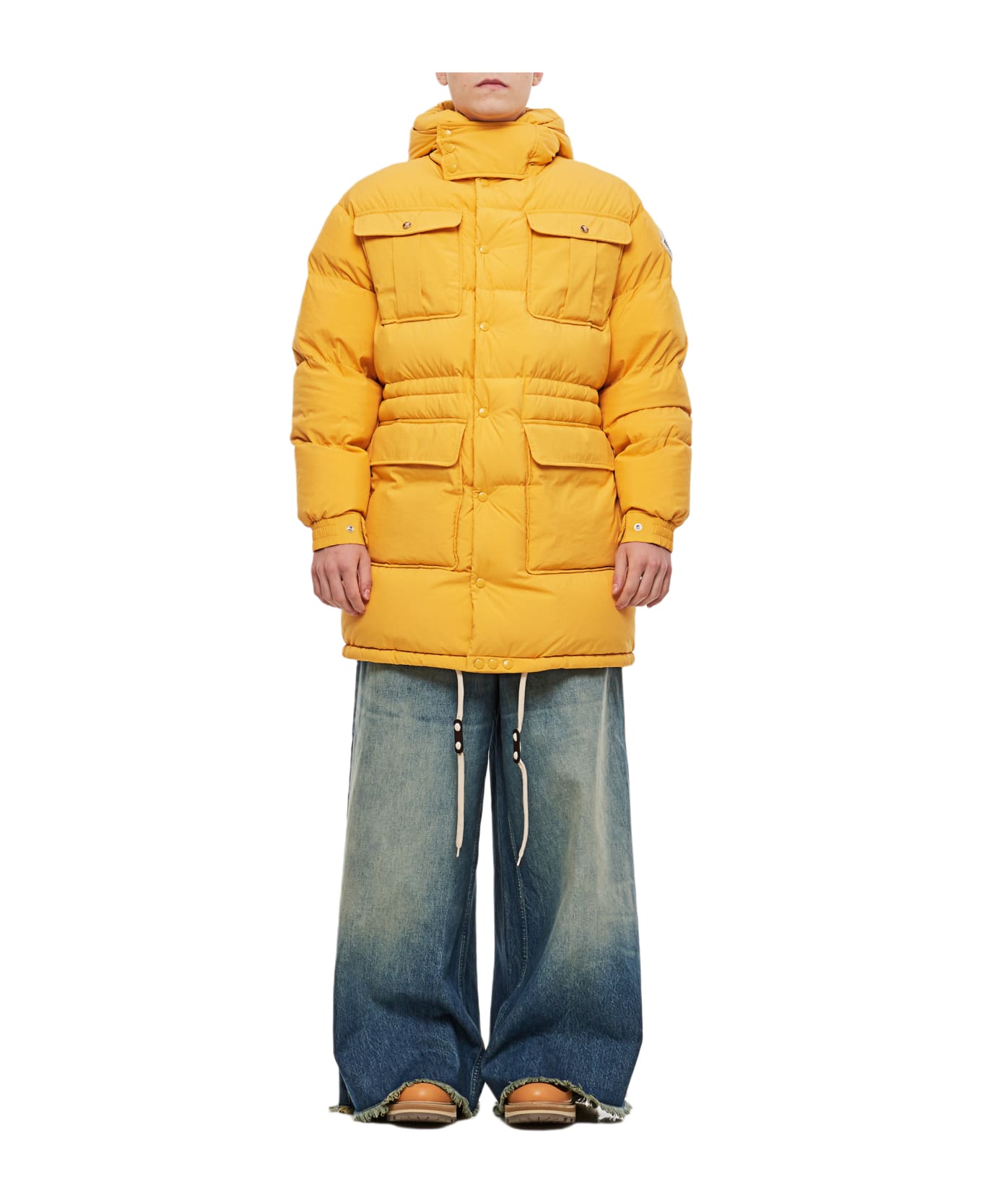 Moncler Genius Pentaflake Long Parka Moncler Genius X Palm Angels - Yellow