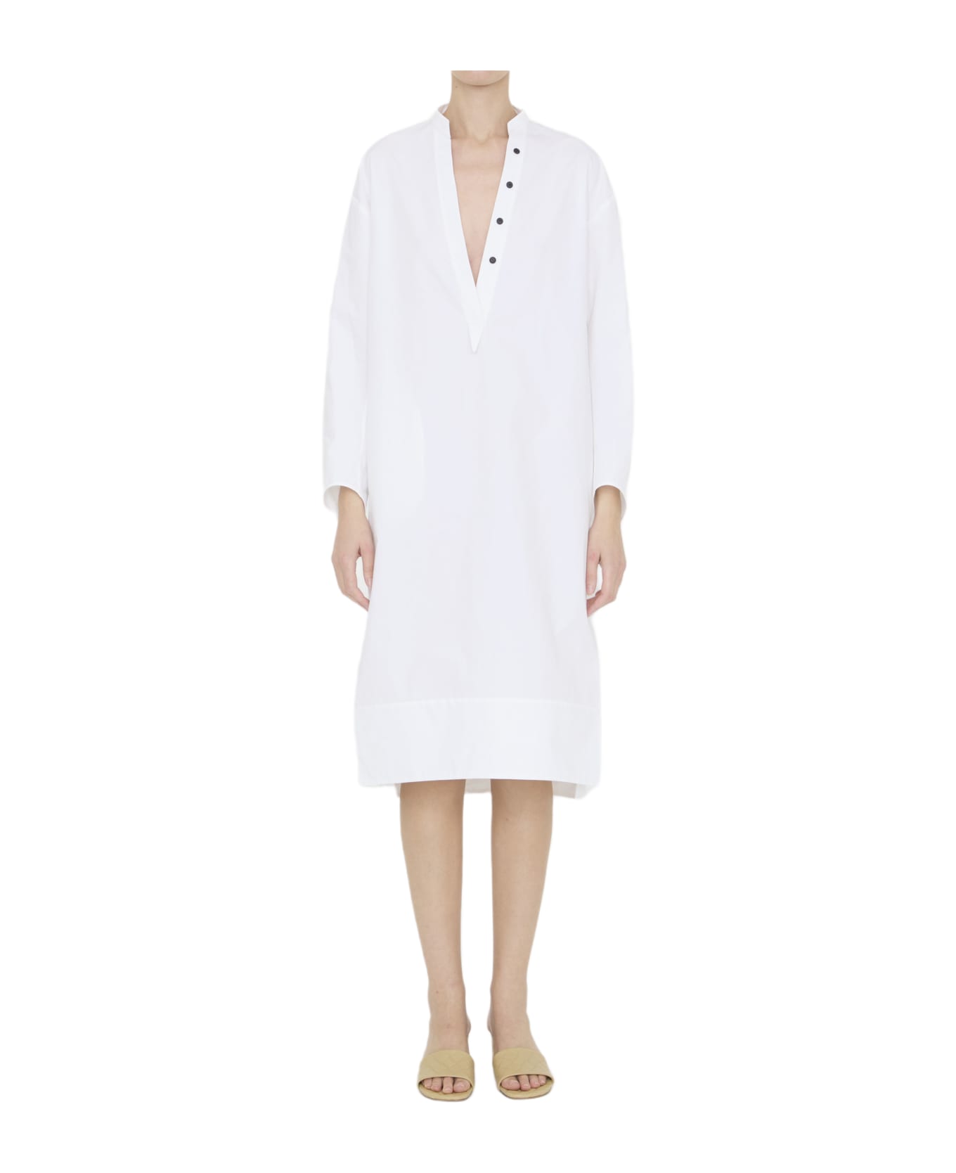 Khaite Brom Dress - WHITE
