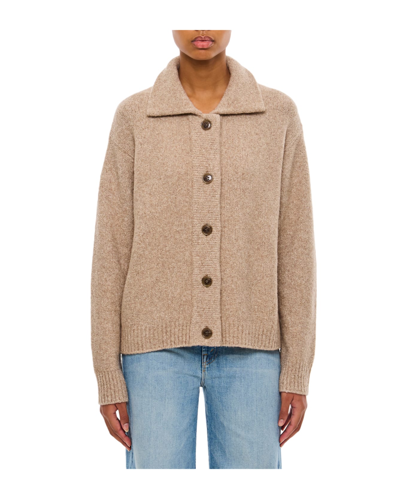 Lisa Yang Edda Cashmere Cardigan - Beige