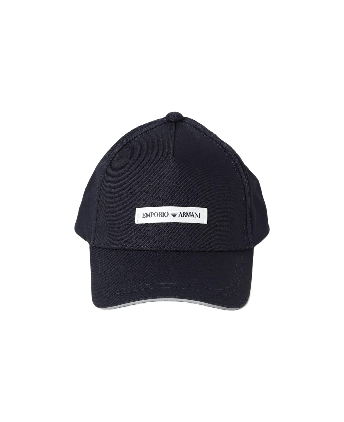 Emporio Armani Logo-patch Curved Peak Baseball Cap - Blu navy