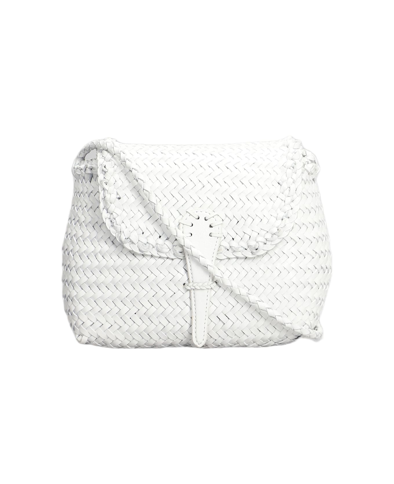 Dragon Diffusion Mini City Shoulder Bag In White Leather - white