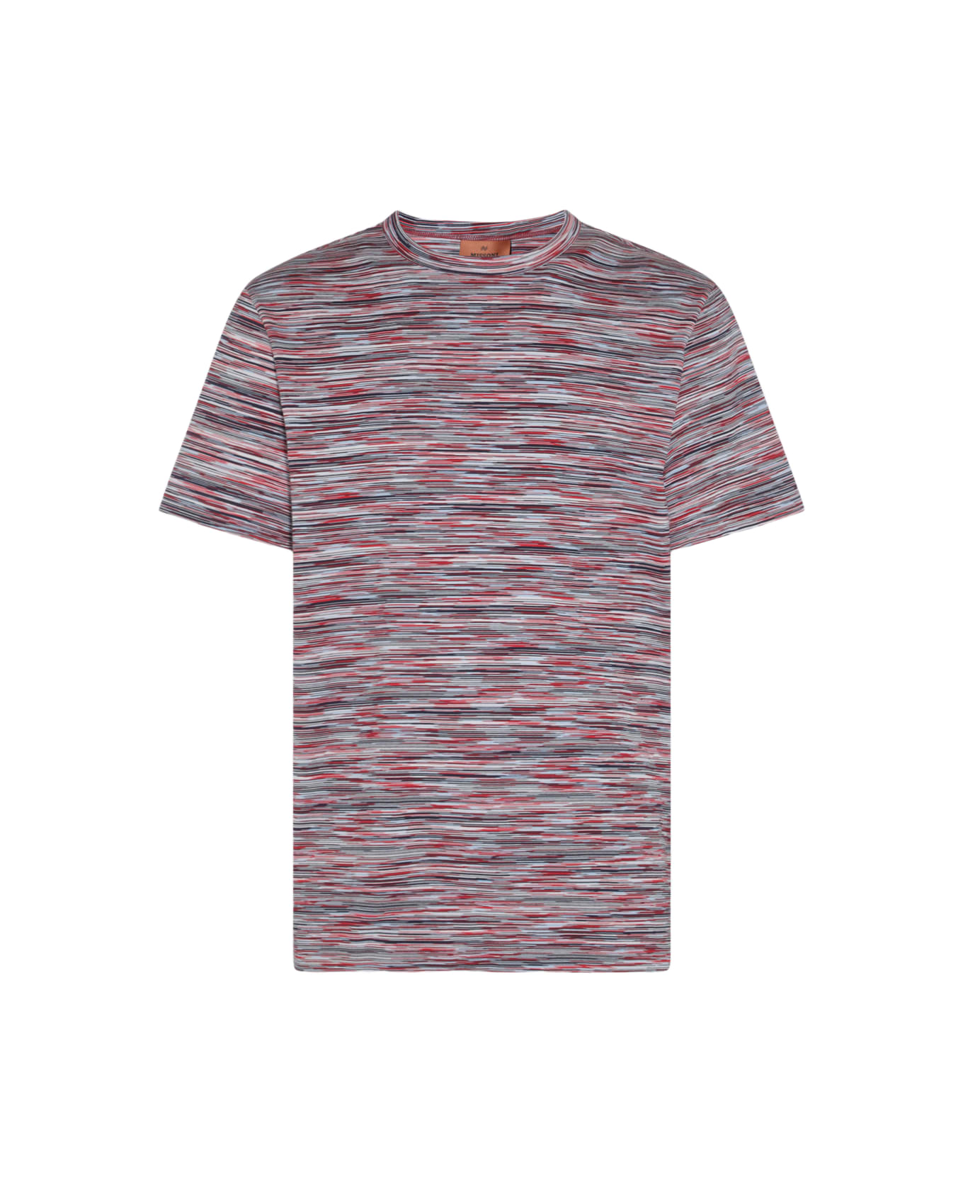 Missoni Multicolor Cotton T-shirt - RED AND BLUE SPACE DYED シャツ