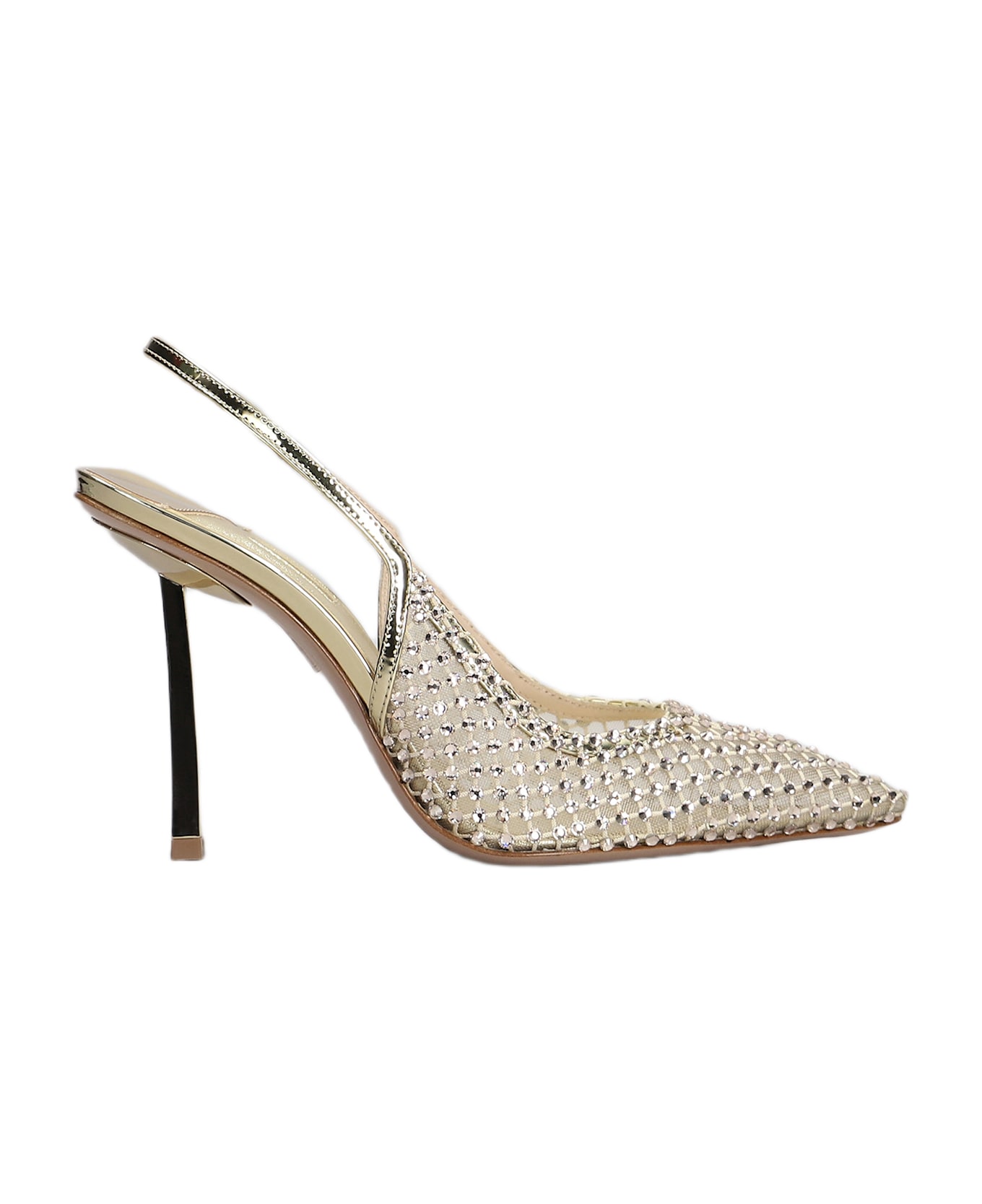 Le Silla Gilda Pumps In Platinum Leather - platinum