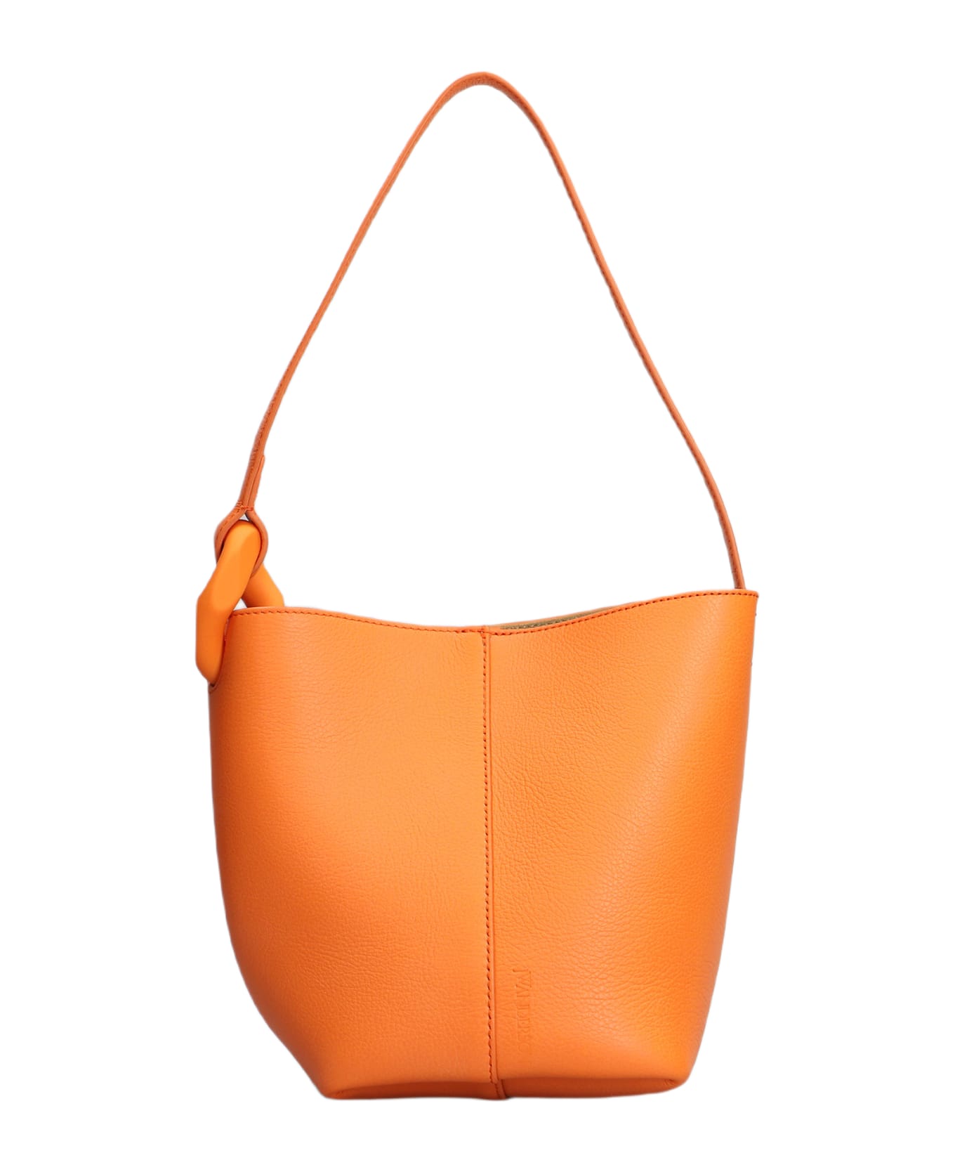 J.W. Anderson Corner Shoulder Bag In Orange Leather - ORANGE