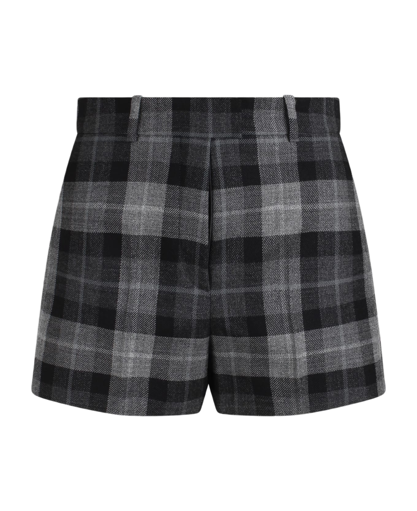 Dior Laine Tartan Shorts - Grey