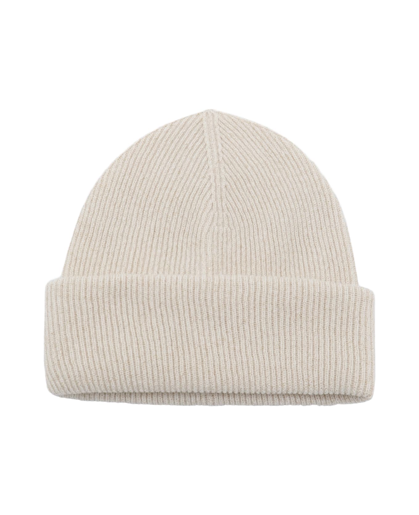 Fabiana Filippi White Wool Hat - RAFIA