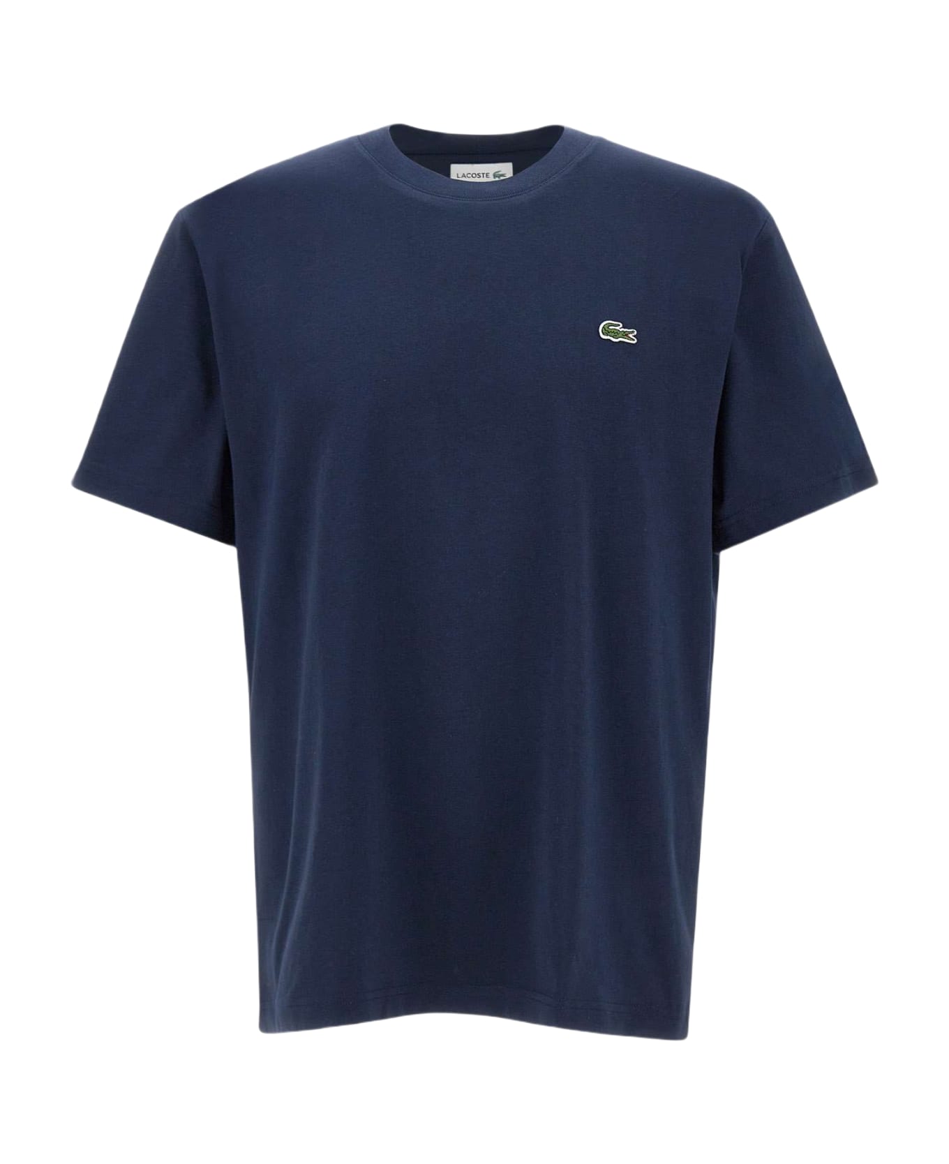 Lacoste Cotton T-shirt - BLUE シャツ