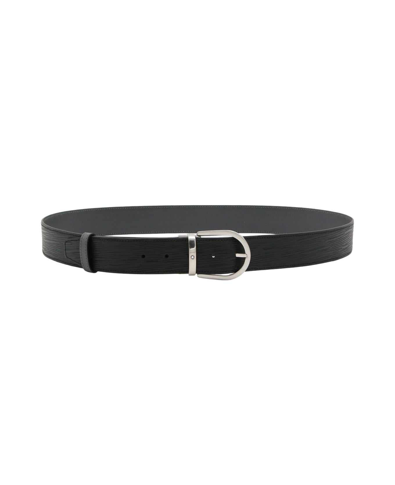 Montblanc Black Leather Belt