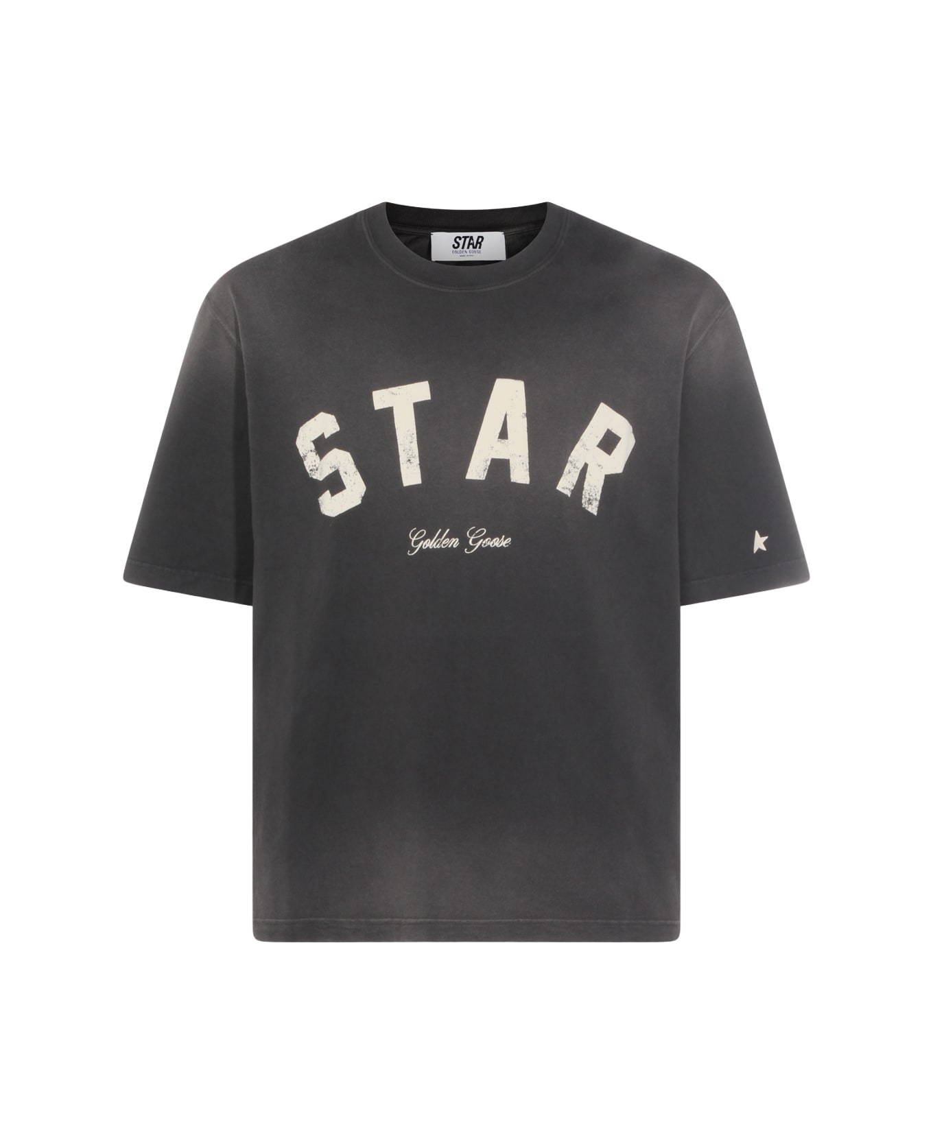 Golden Goose Dark Grey Cotton T-shirt - Charcoal